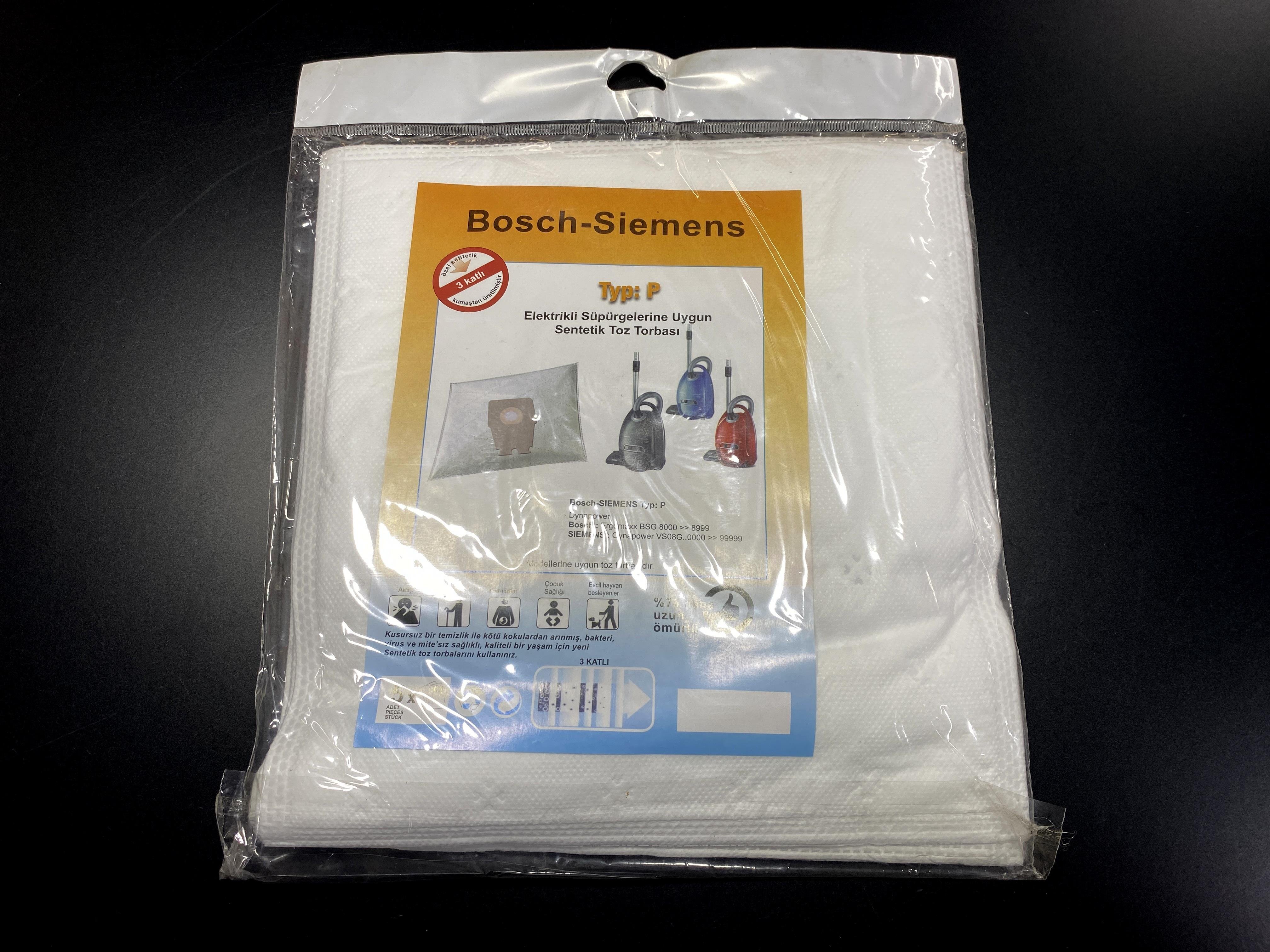 02.Vacuum Cleaner SMS BagsSMS Synthetic Vacuum Cleaner Dust Bag Compatible with Bosch Siemens Profilo P Model (5-Pack)SMS Synthetic Vacuum Cleaner Dust Bag Compatible with Bosch Siemens Profilo P Model (5-Pack)