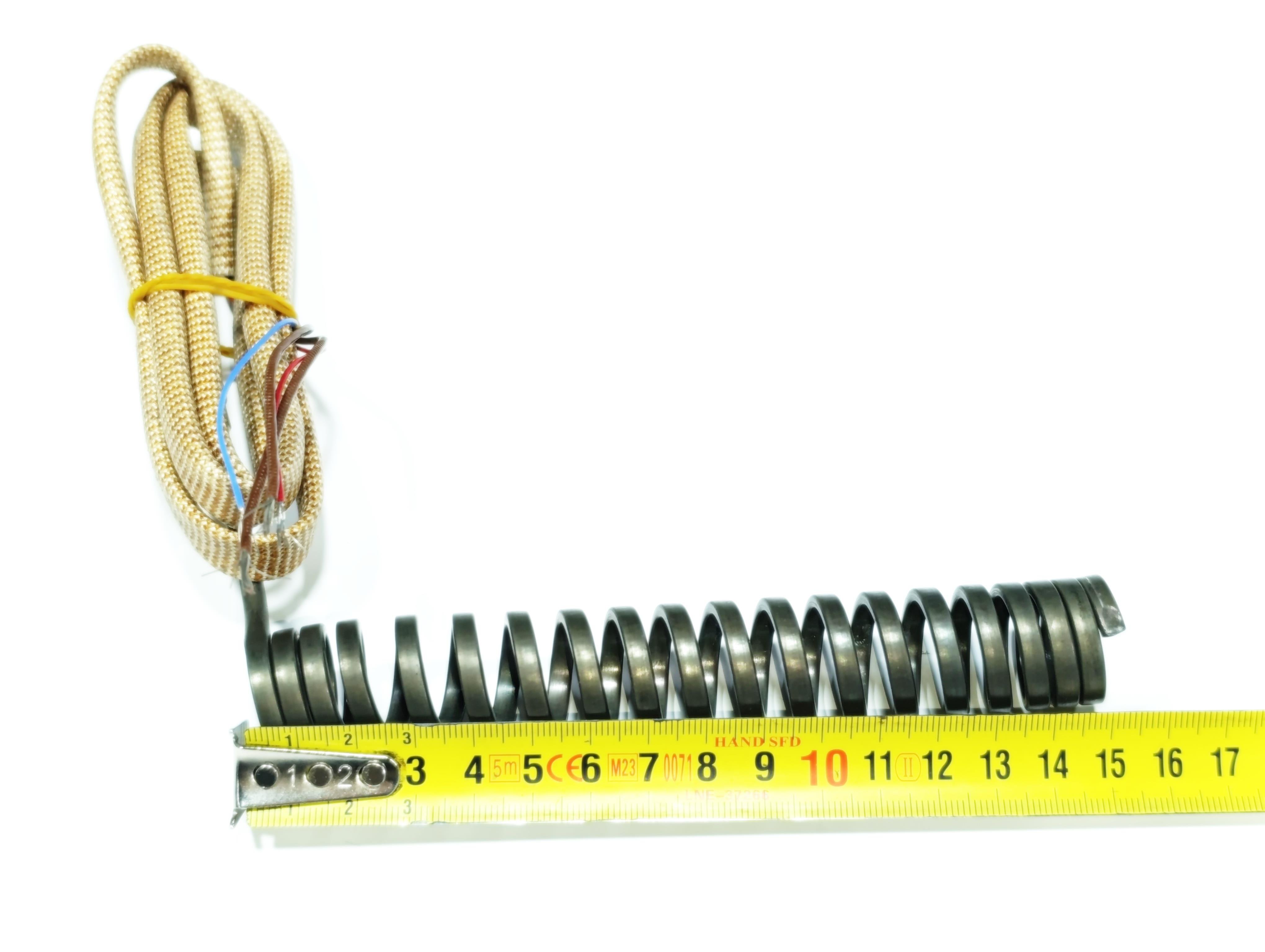 Spiral Hot Runner Heating Resistance 155mm Length - 18mm Diameter - 650W - 230V - 1m Cable
