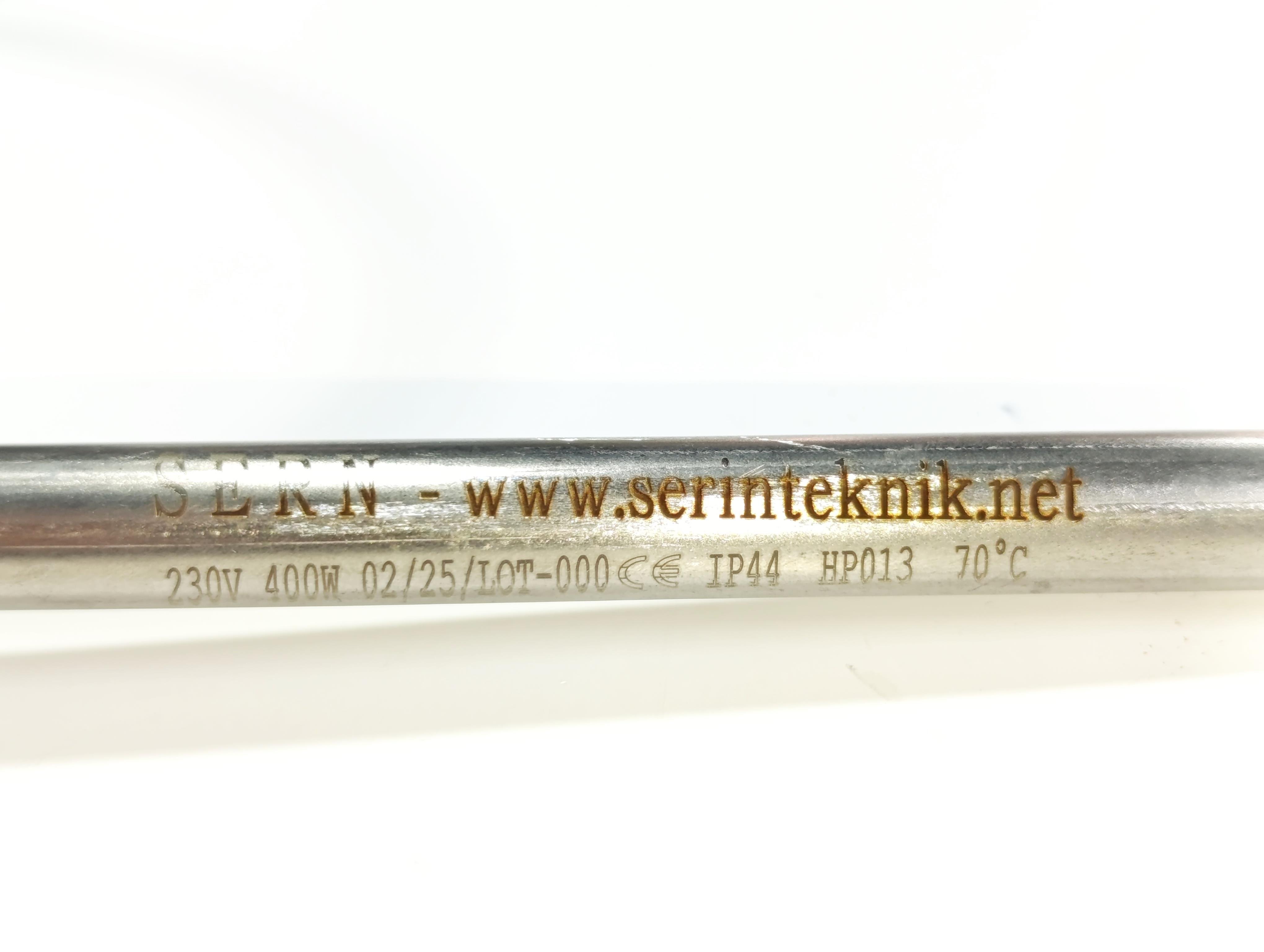 Towel Radiator Heater Resistance 400 W / 230 V / L:370 MM, Gold, Square Digital, HP013 Model