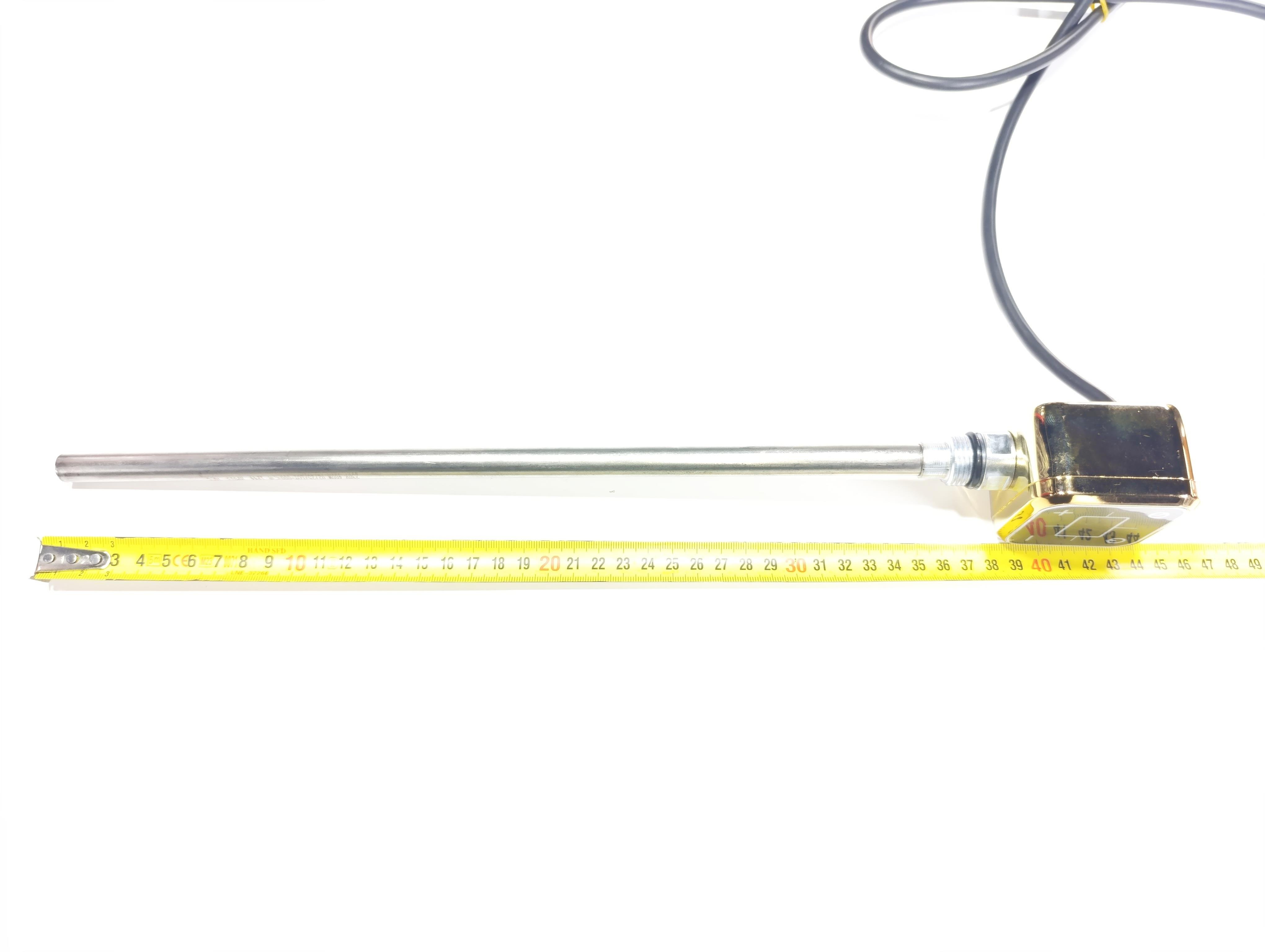Towel Radiator Heater Resistance 400 W / 230 V / L:370 MM, Gold, Square Digital, HP013 Model