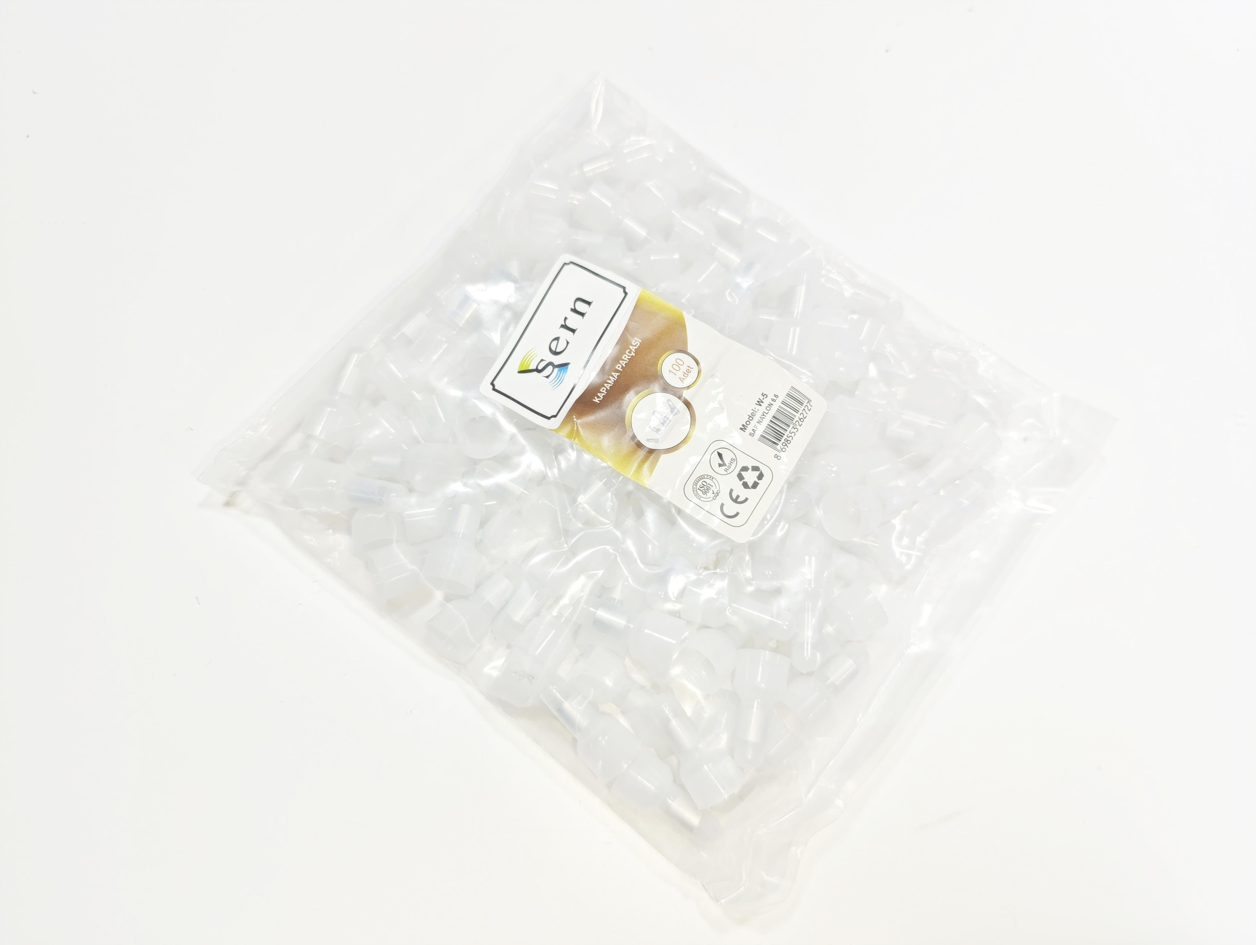 06. Cable Ties and AccessoriesW-C5 White Plastic End Cap – Cable Hole Cover Plug – Pack of 100W-C5 White Plastic End Cap – Cable Hole Cover Plug – Pack of 100