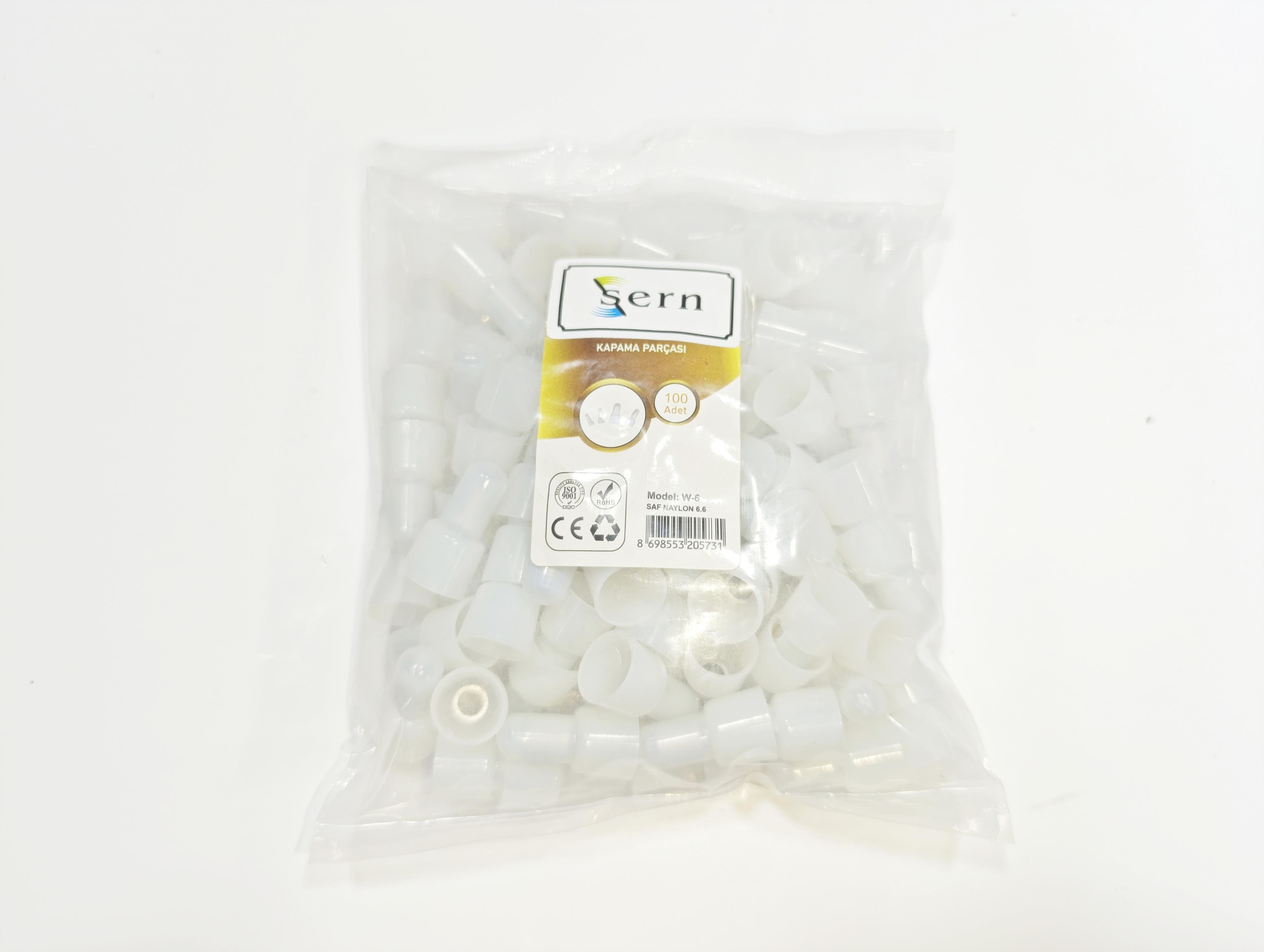 06. Cable Ties and AccessoriesW-C6 White Plastic End Cap – Cable Hole Cover Plug – Pack of 100W-C6 White Plastic End Cap – Cable Hole Cover Plug – Pack of 100