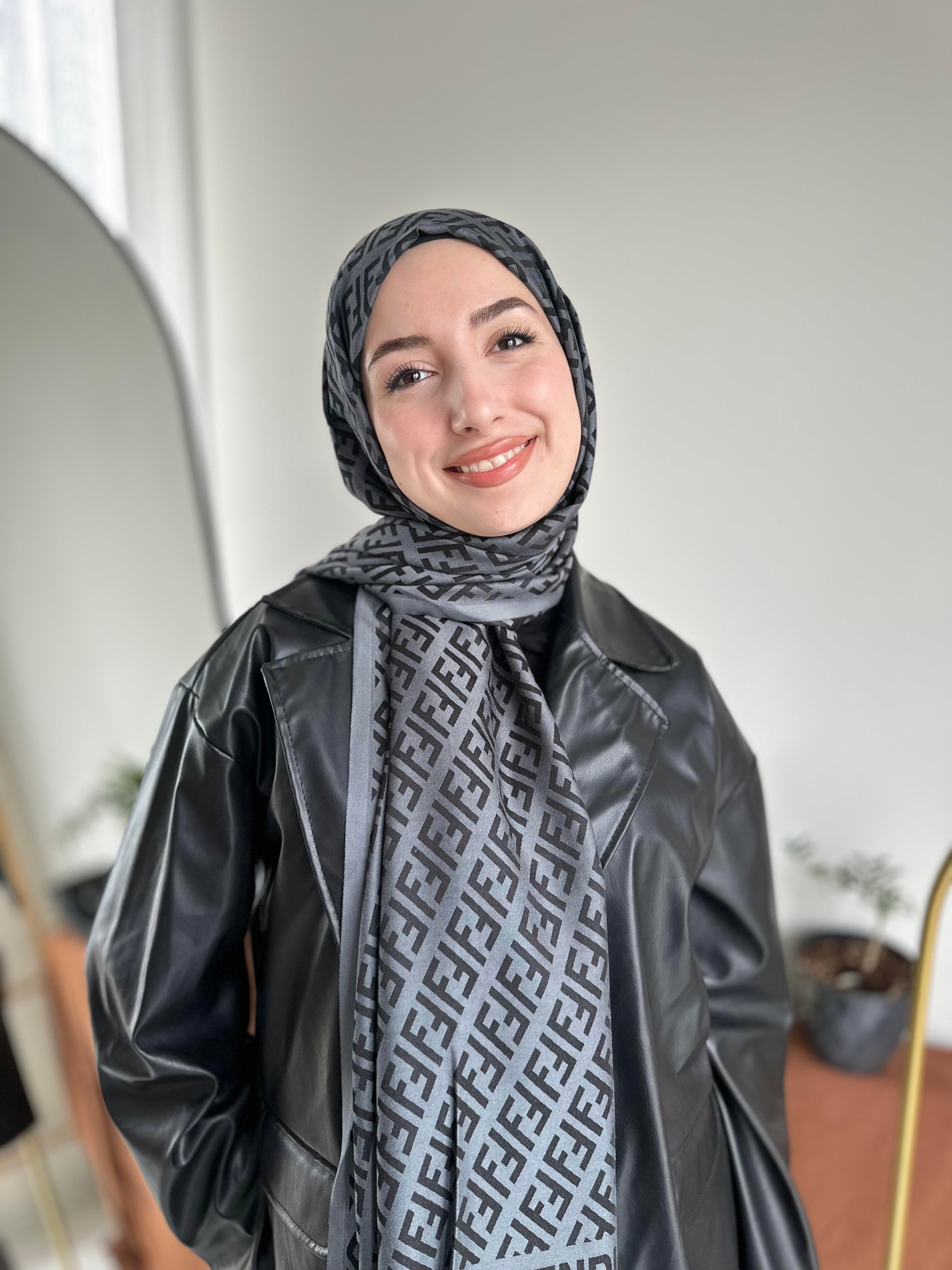 Antrasit F Desen Kaşmir Şal