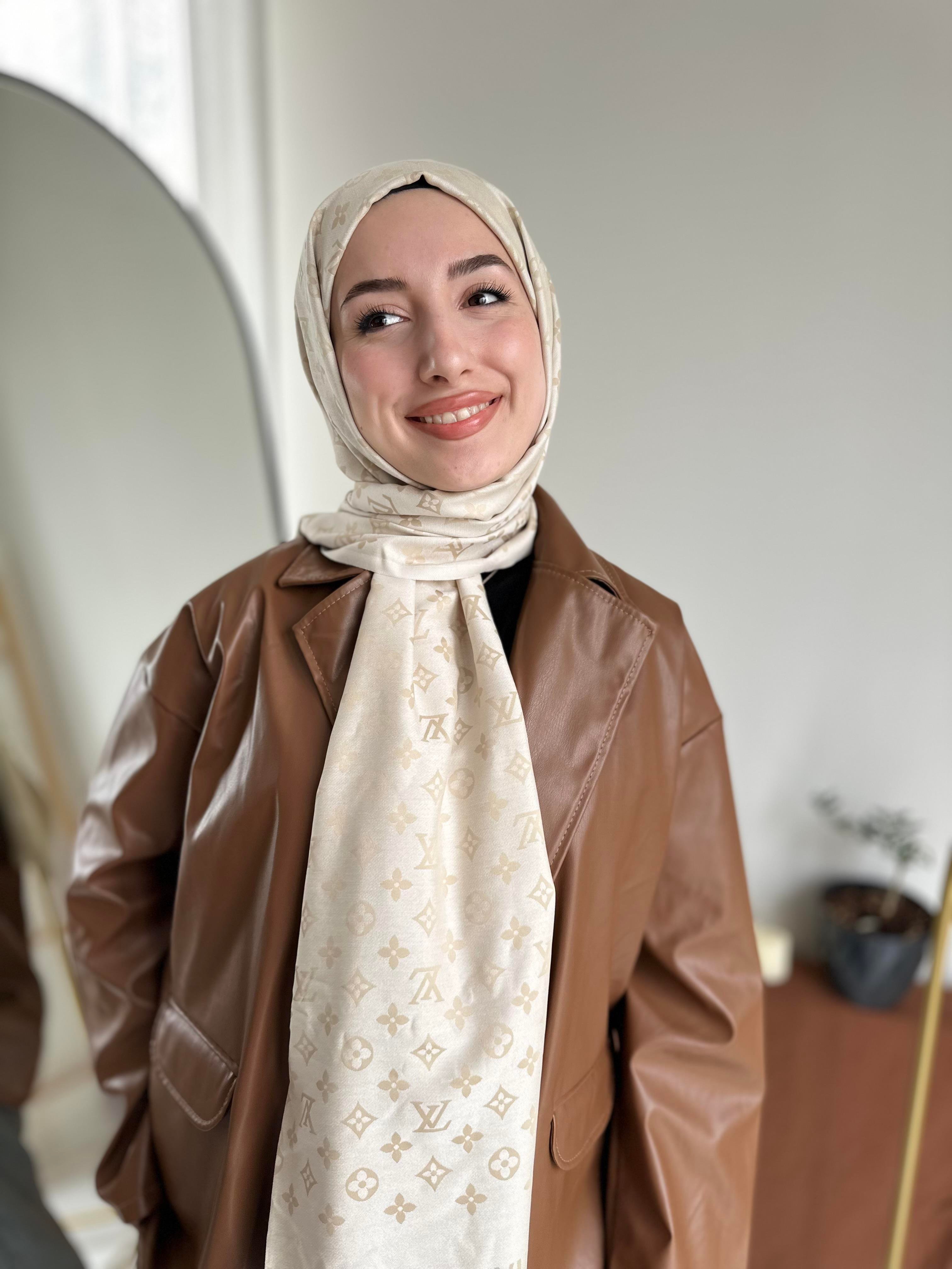 Bej LV Desen Kaşmir Şal