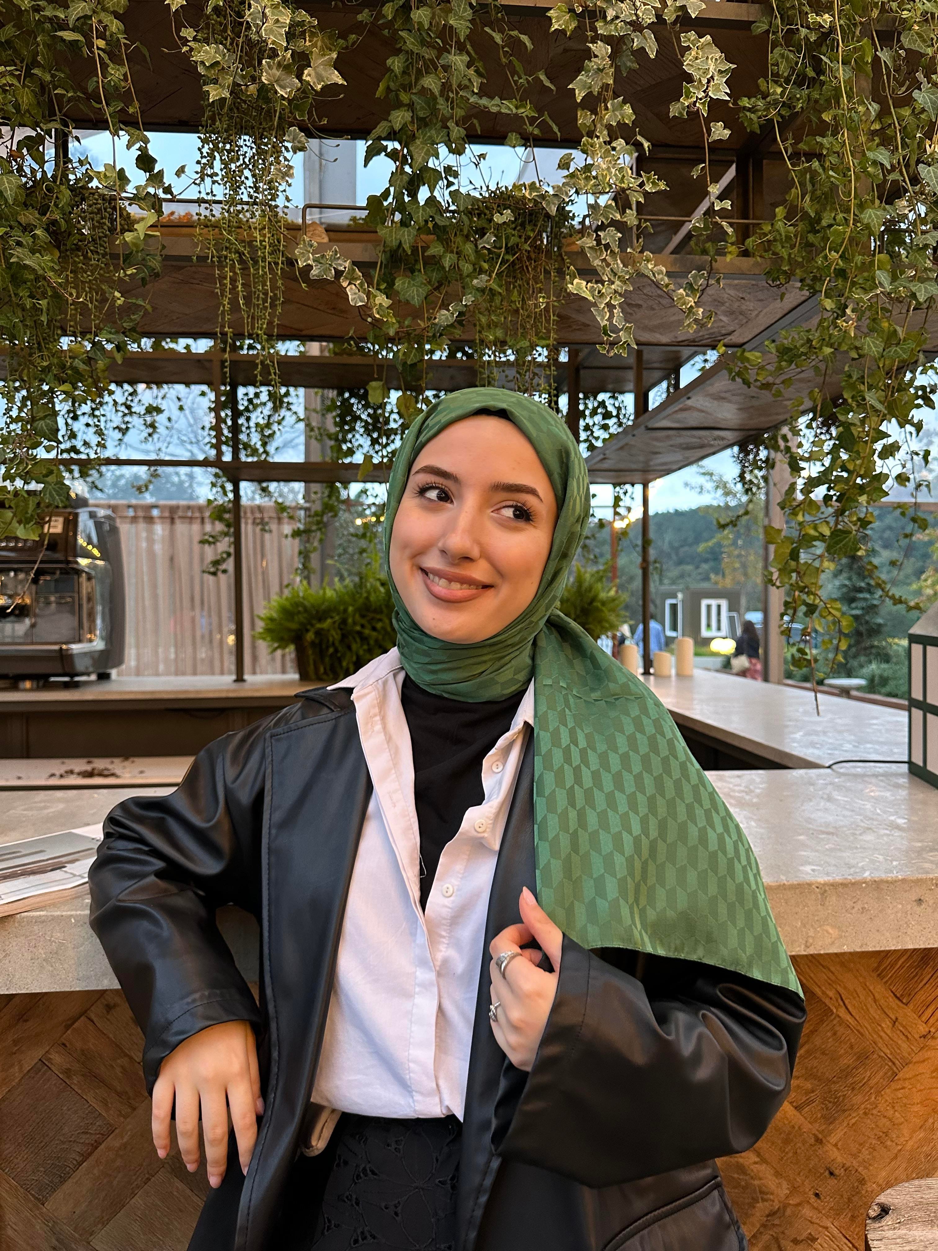 Çay Ağacı Qoza Desen Şal