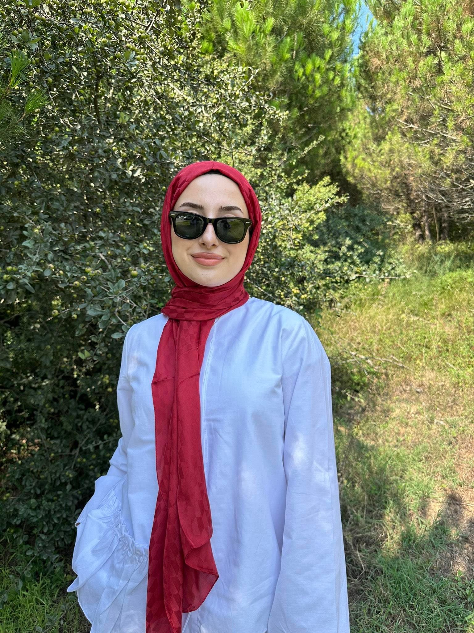 DERİN ŞARABİ QOZA DESEN İPEKSİ JAKAR ŞAL