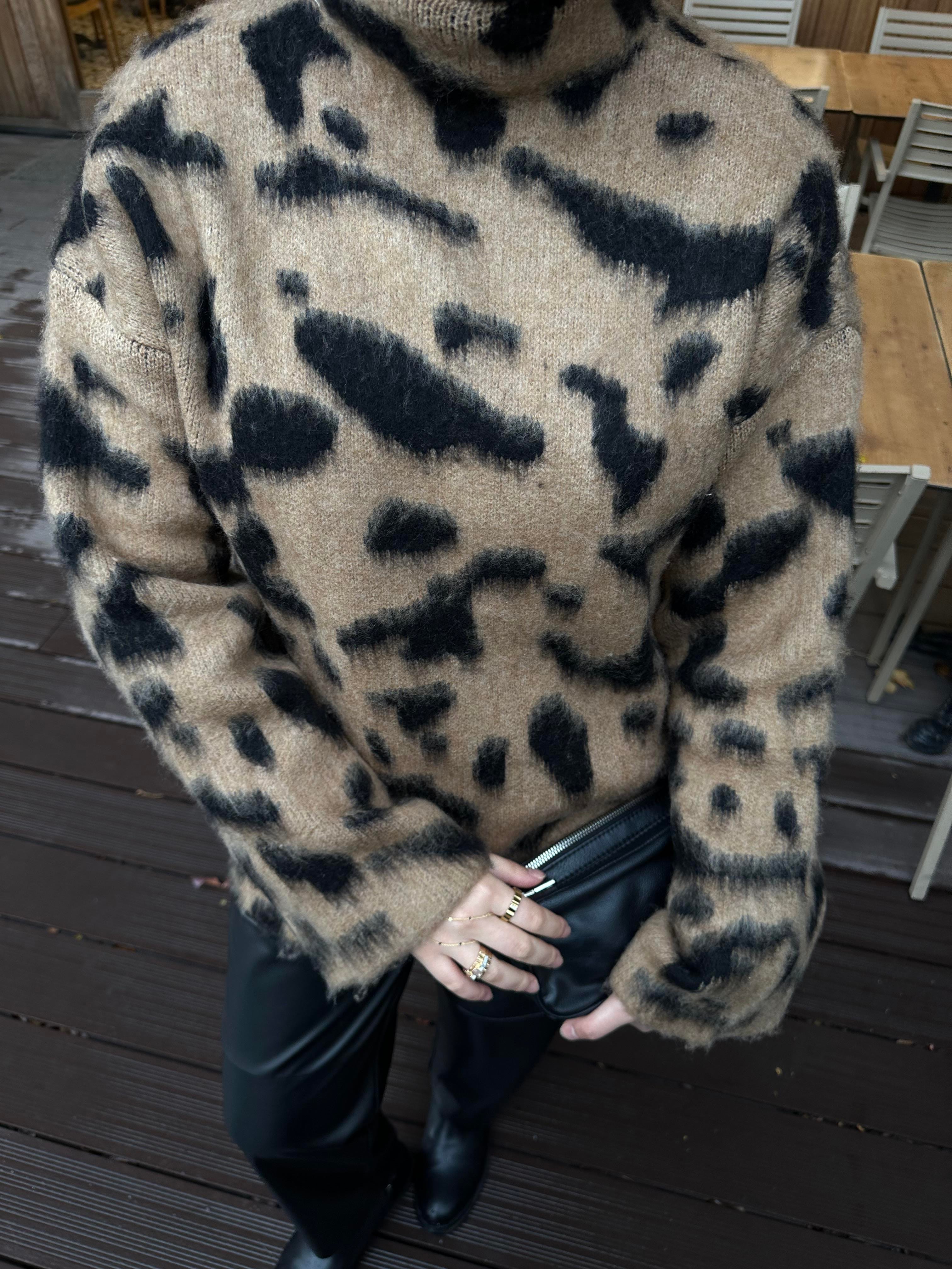Kahve Leopar Kazak