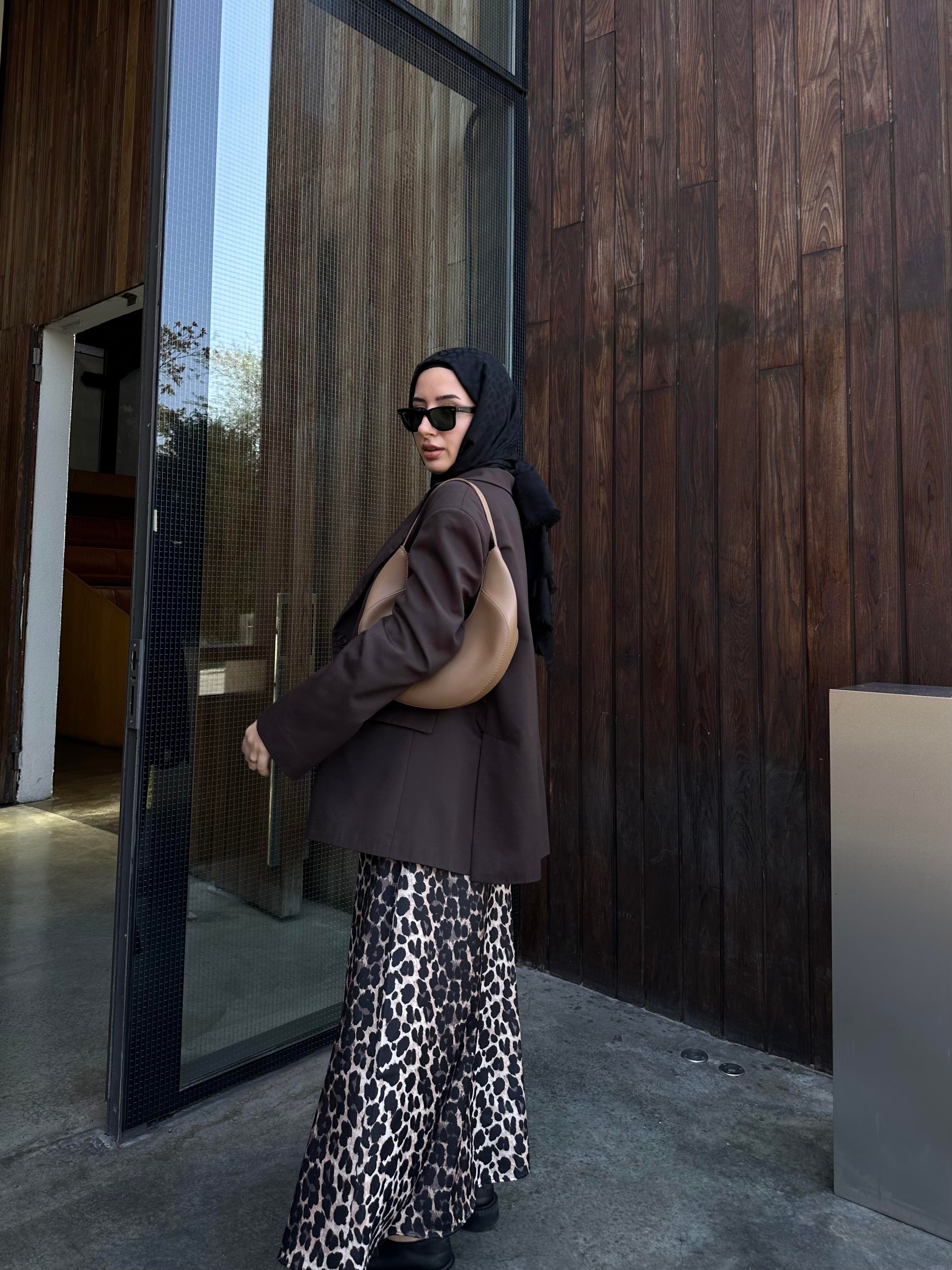Leopar Saten Etek