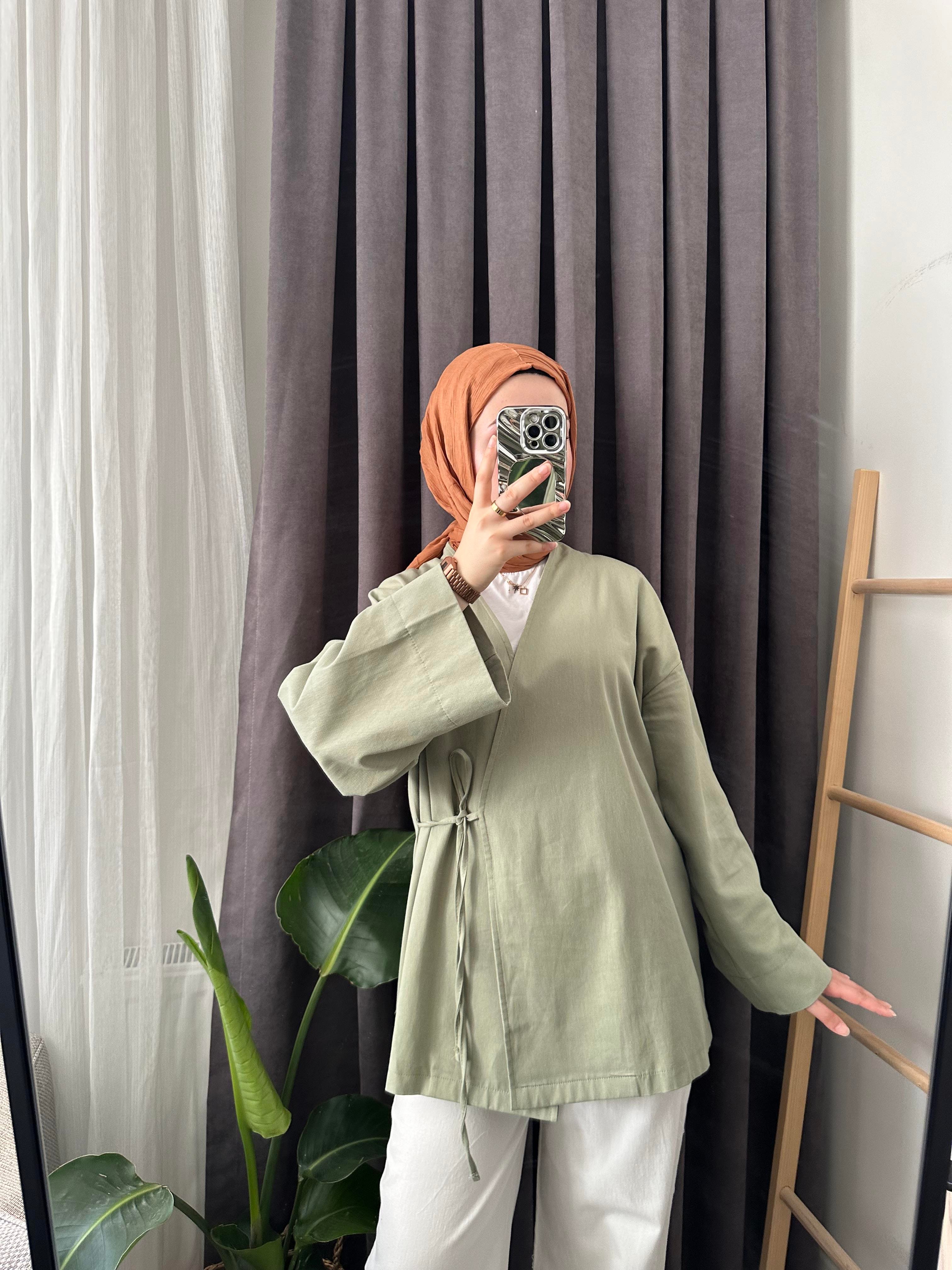 Mint Çapraz Bağlı Kimono