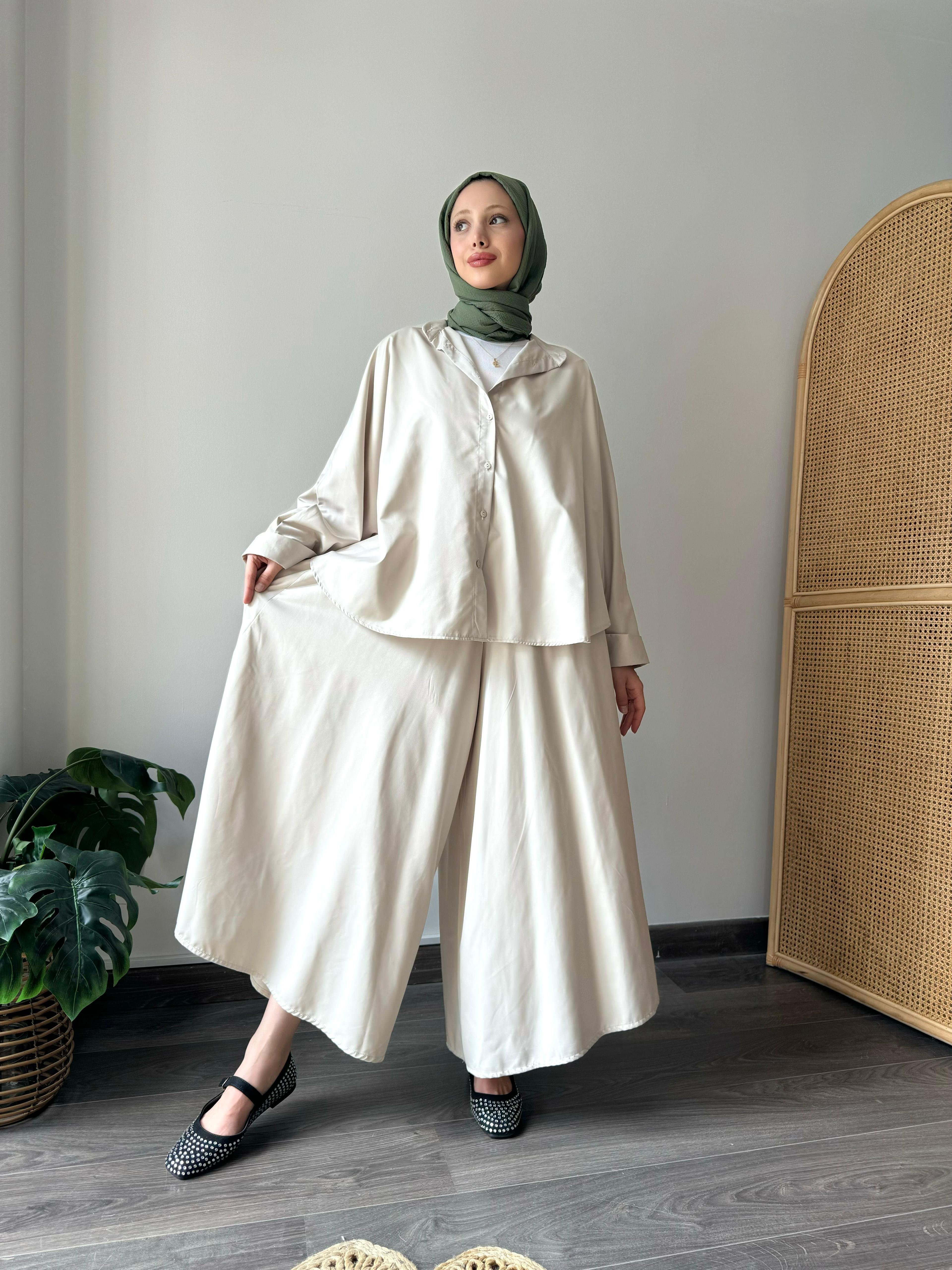 Pantolon Etekli Takım Taş