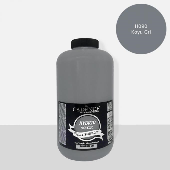 HYBRID AKR. MULTISURFACES H-090 KOYU GRİ 2000ML