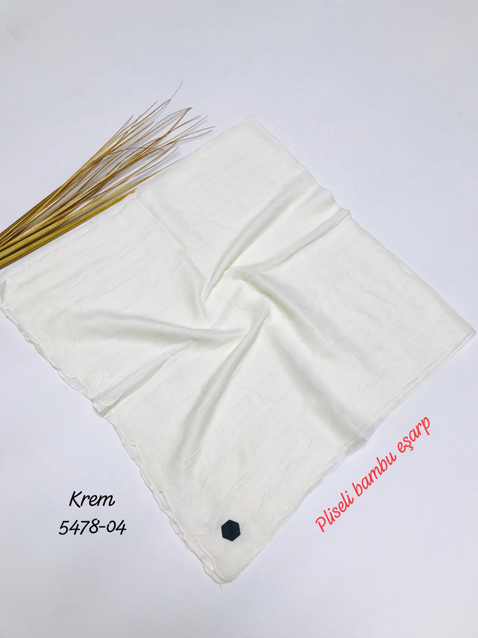 5478 Pliseli Bambu Eşarp