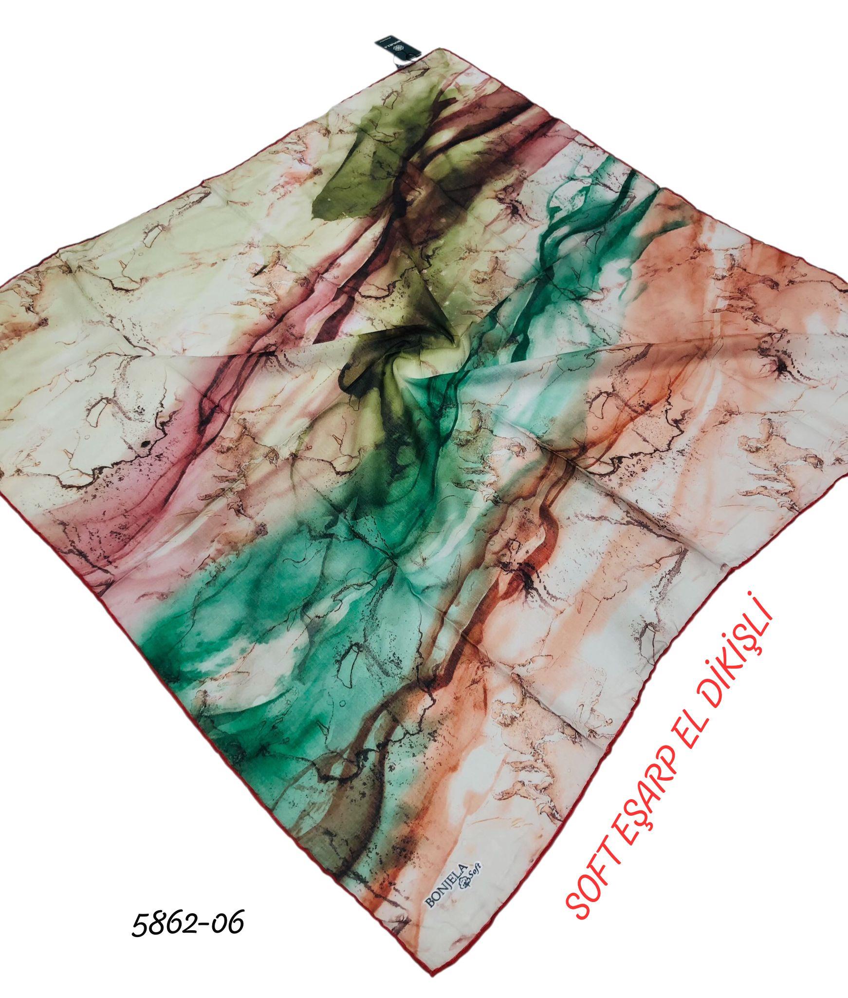 Soft Eşarp El Dikişli