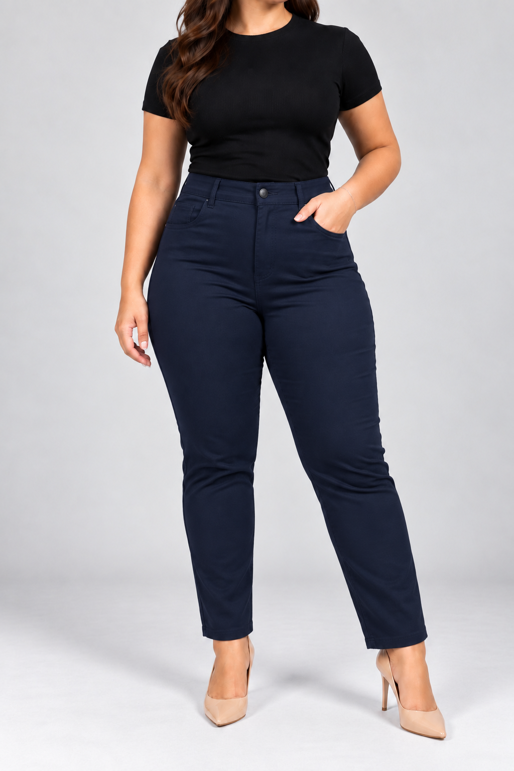 Lacivert Gabardin Pantolon 