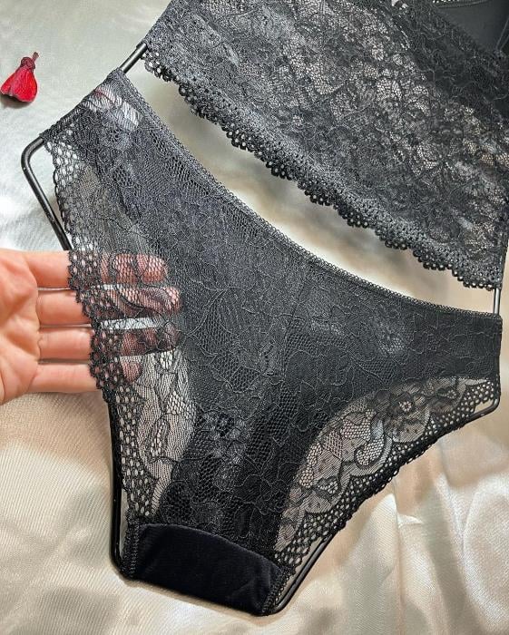 Bralet Sütyen Takım Siyah