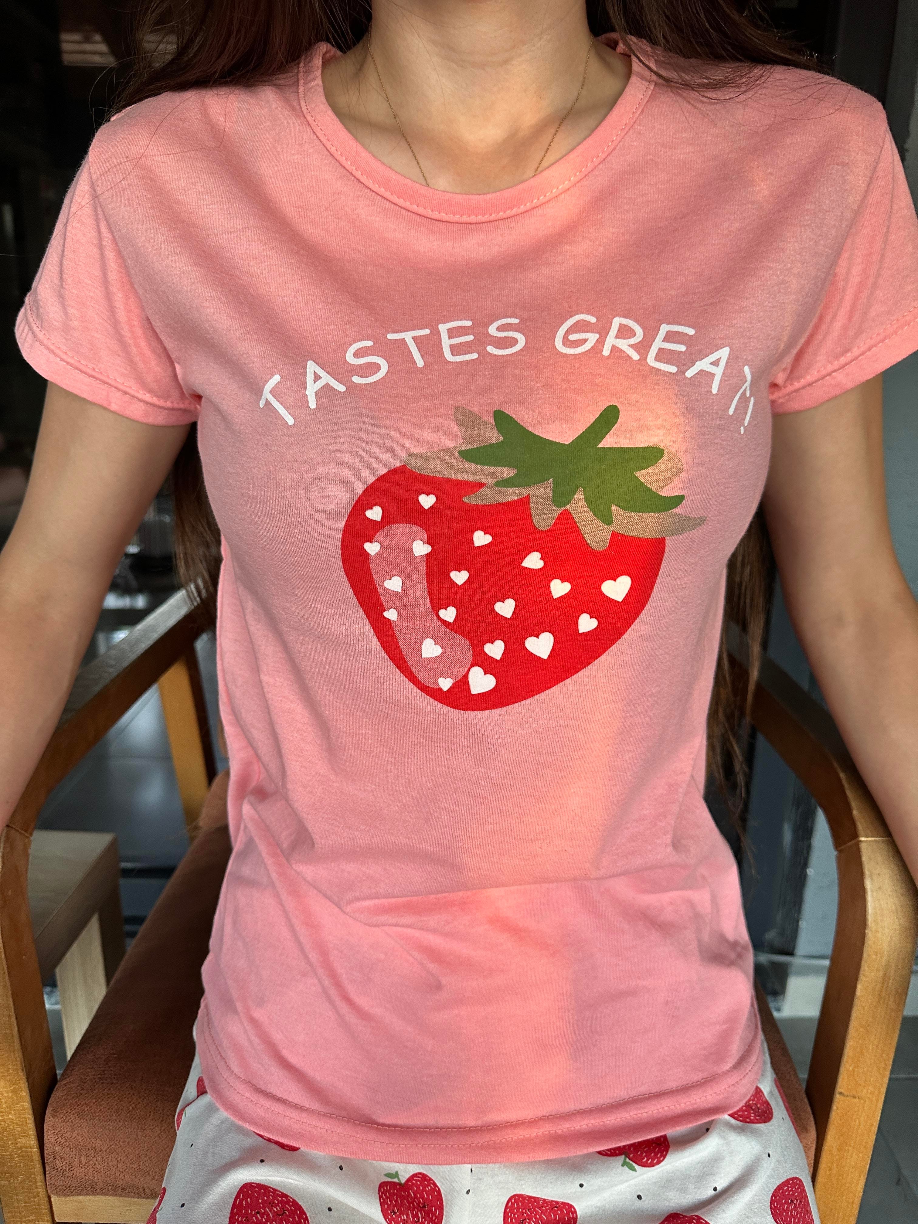 Çilek Desenli Kısa Kol Şort Pijama Takım 