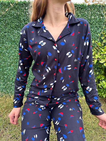 Gömlek Yaka Karakter Pijama Takım 