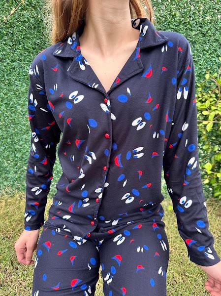 Gömlek Yaka Karakter Pijama Takım 