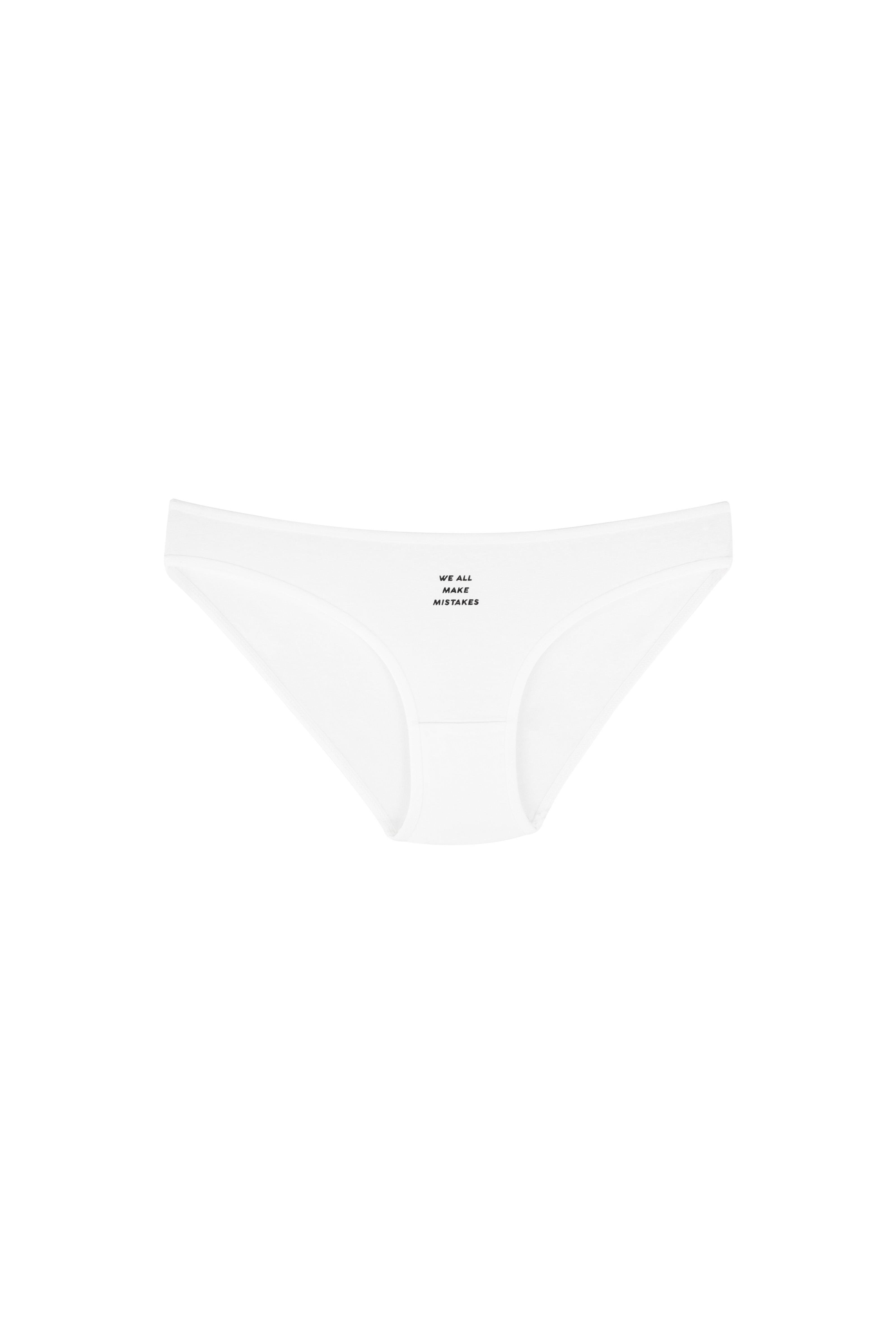 Karışık Desenli Bikini Kesim Külot Set Siyah-Beyaz