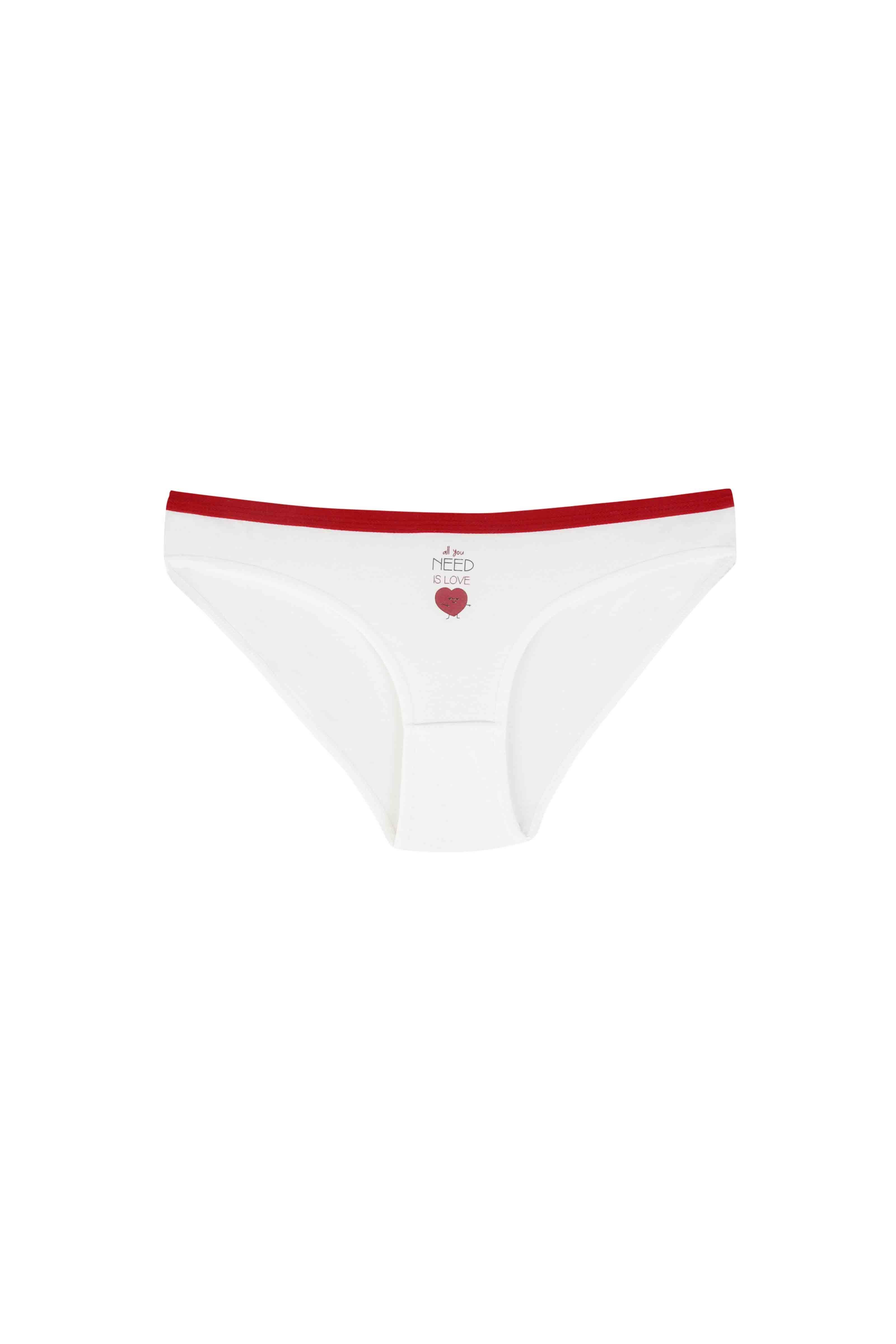Karışık Desenli Bikini Kesim Külot Set