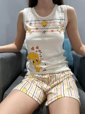 Tweety Desen Şortlu Pijama Takım