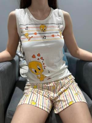 Tweety Desen Şortlu Pijama Takım