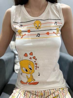 Tweety Desen Şortlu Pijama Takım