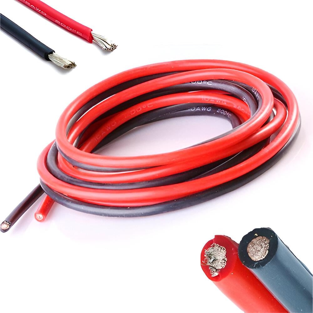 6AWG Tam Silikon Kırmızı Kablo