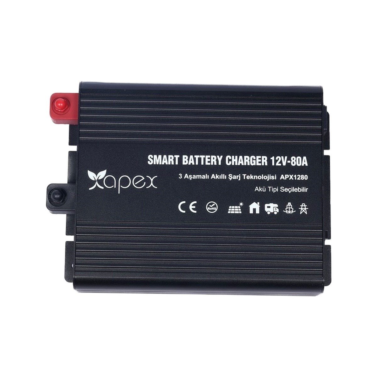 Apex 12V 80A Smart Akü Şarj Cihazı