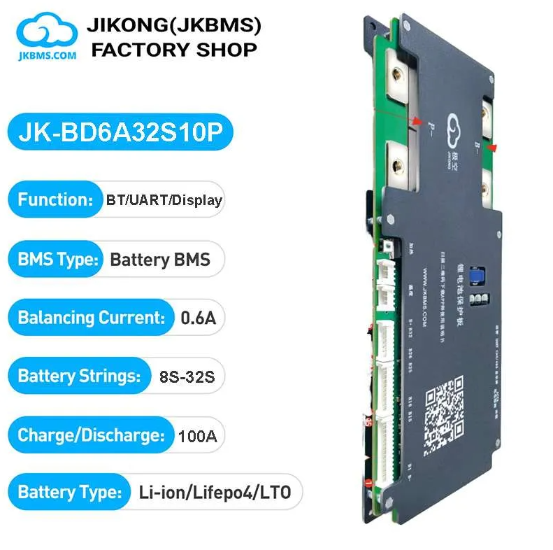 JK Smart Bms - 8S-32S 100A- 0.6A SMART BMS- JK-BD6A32S10P