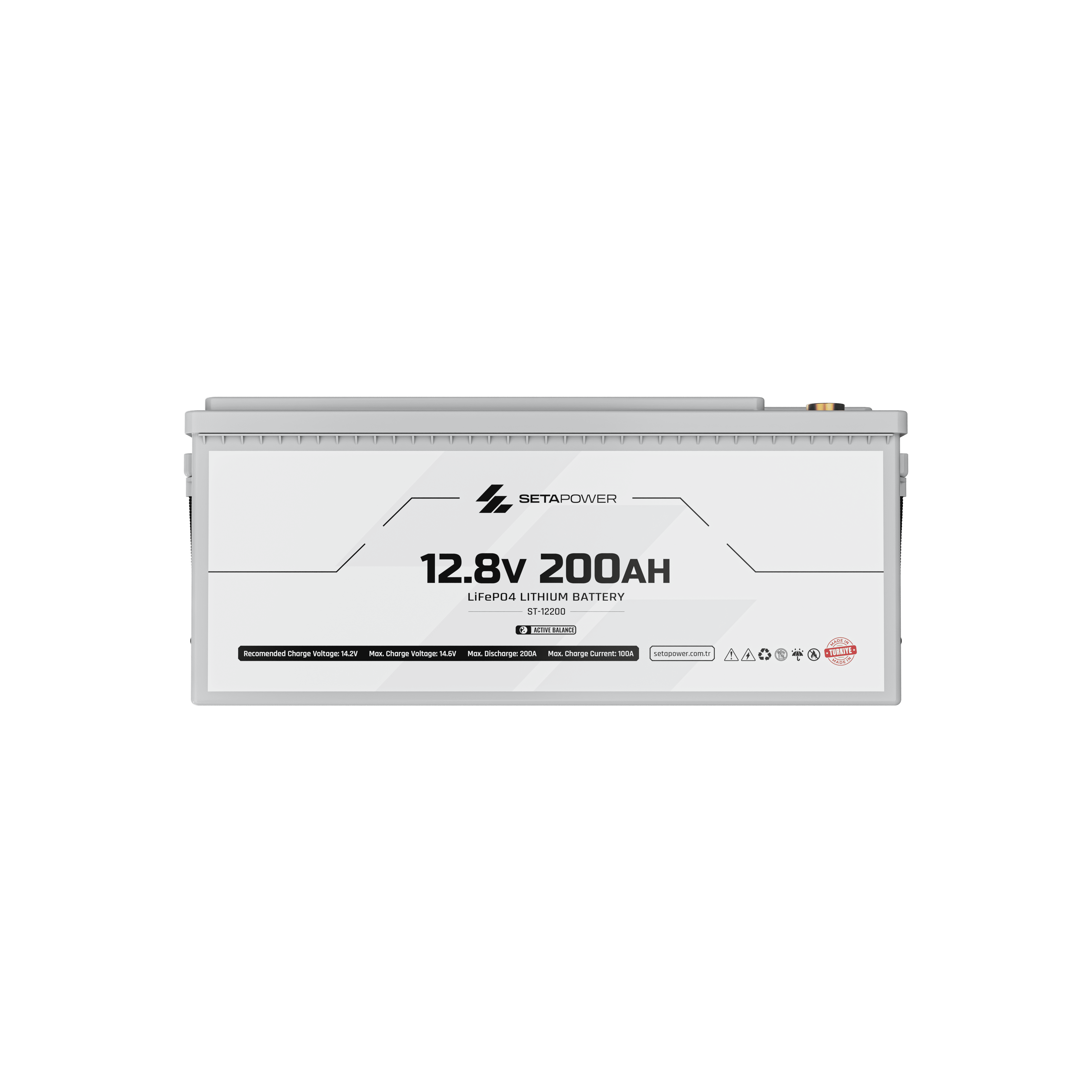 Setapower 12.8V 200AH LiFePO4 Akü
