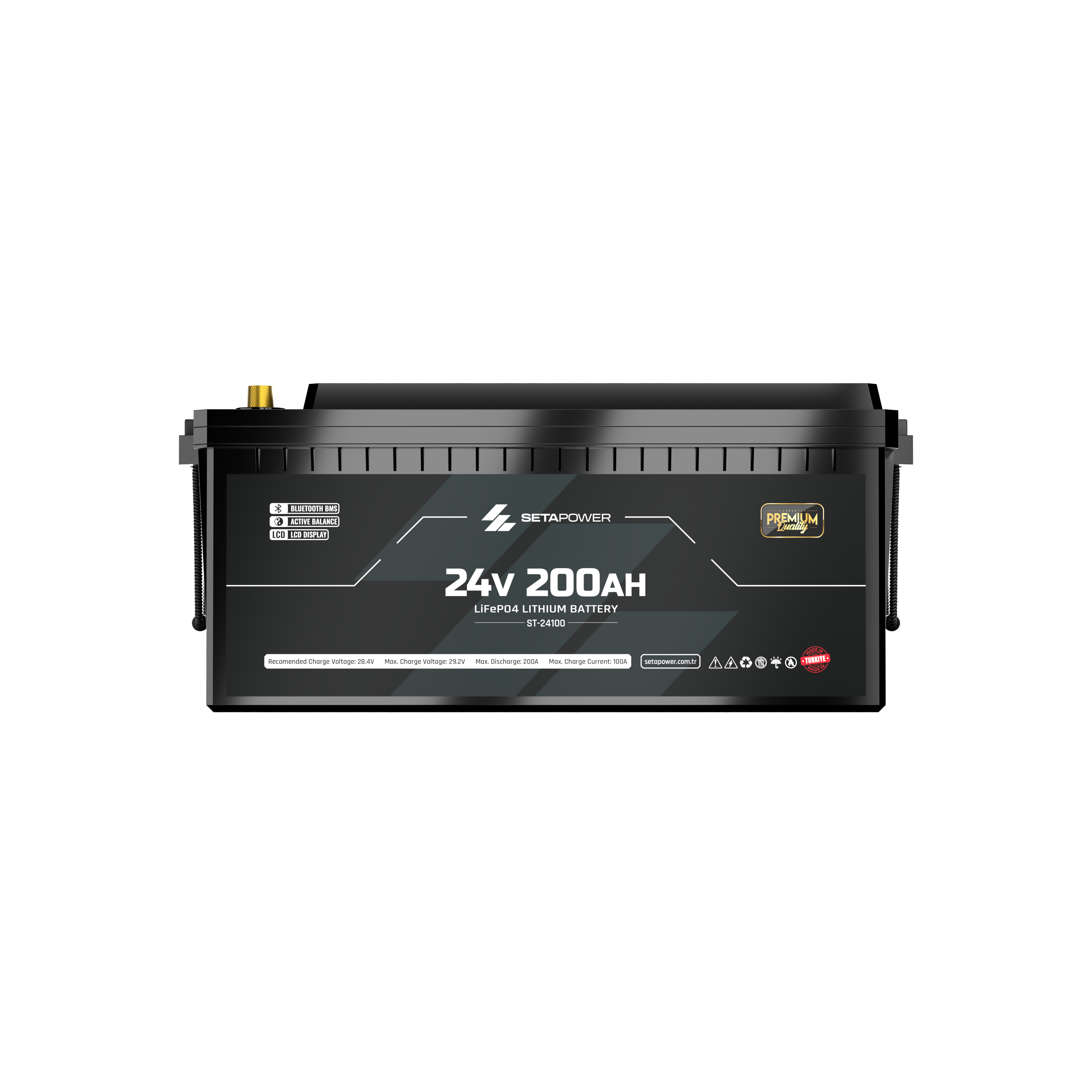 Setapower 24V 200AH Lifepo4 Premium Serisi Lityum Akü