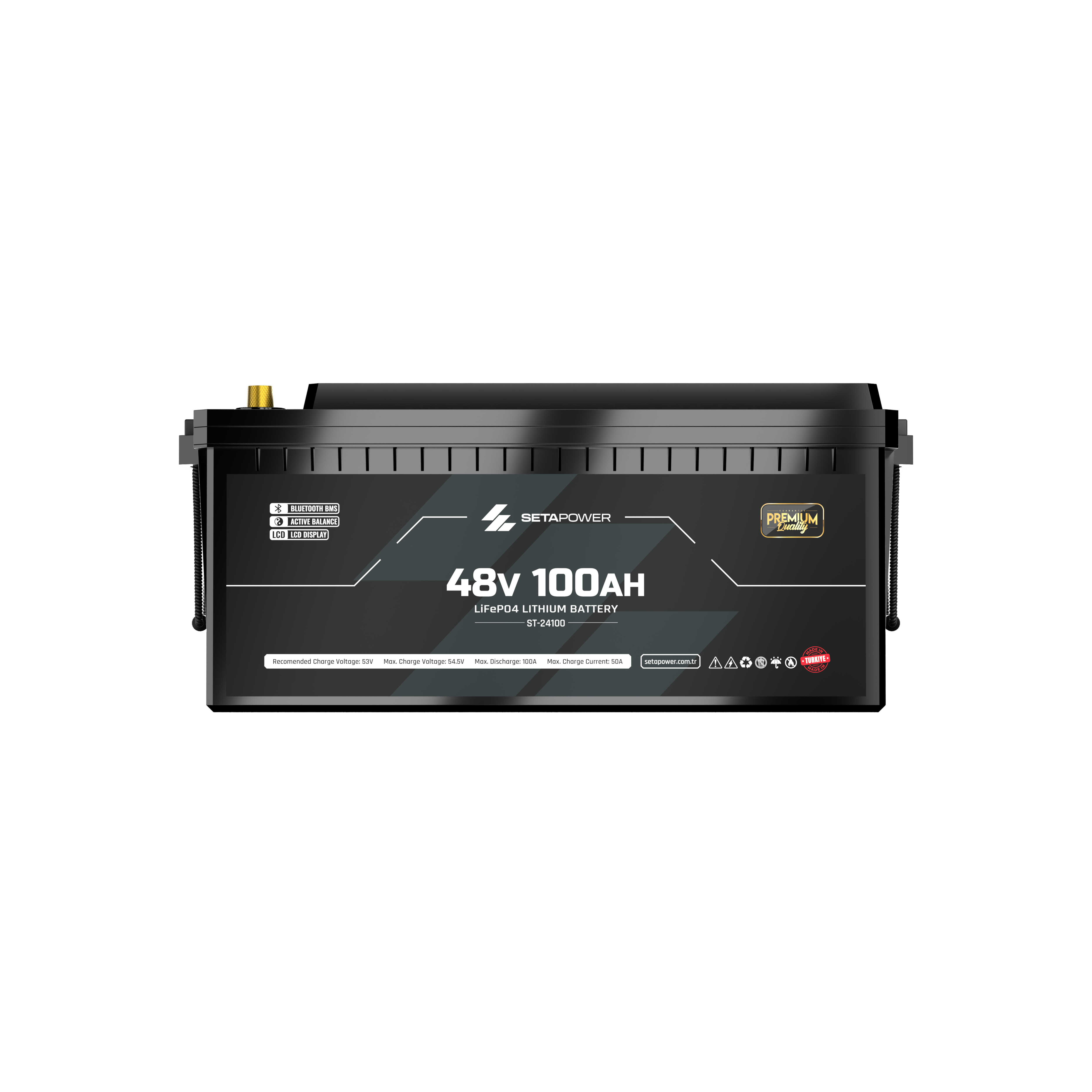 Setapower 48V 100AH Lifepo4 Premium Serisi Lityum Akü