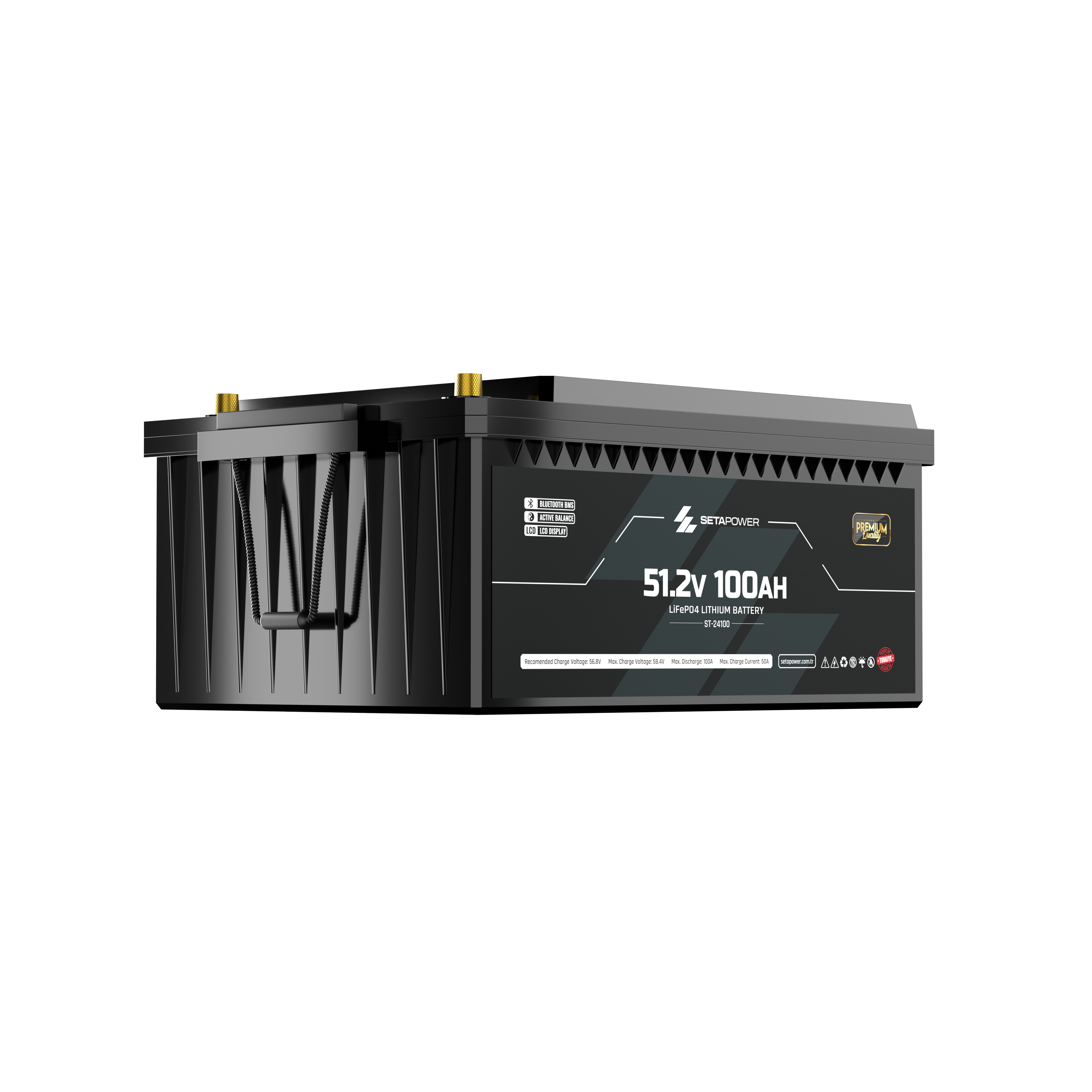Setapower 51.2V 100AH Lifepo4 Premium Serisi Lityum Akü