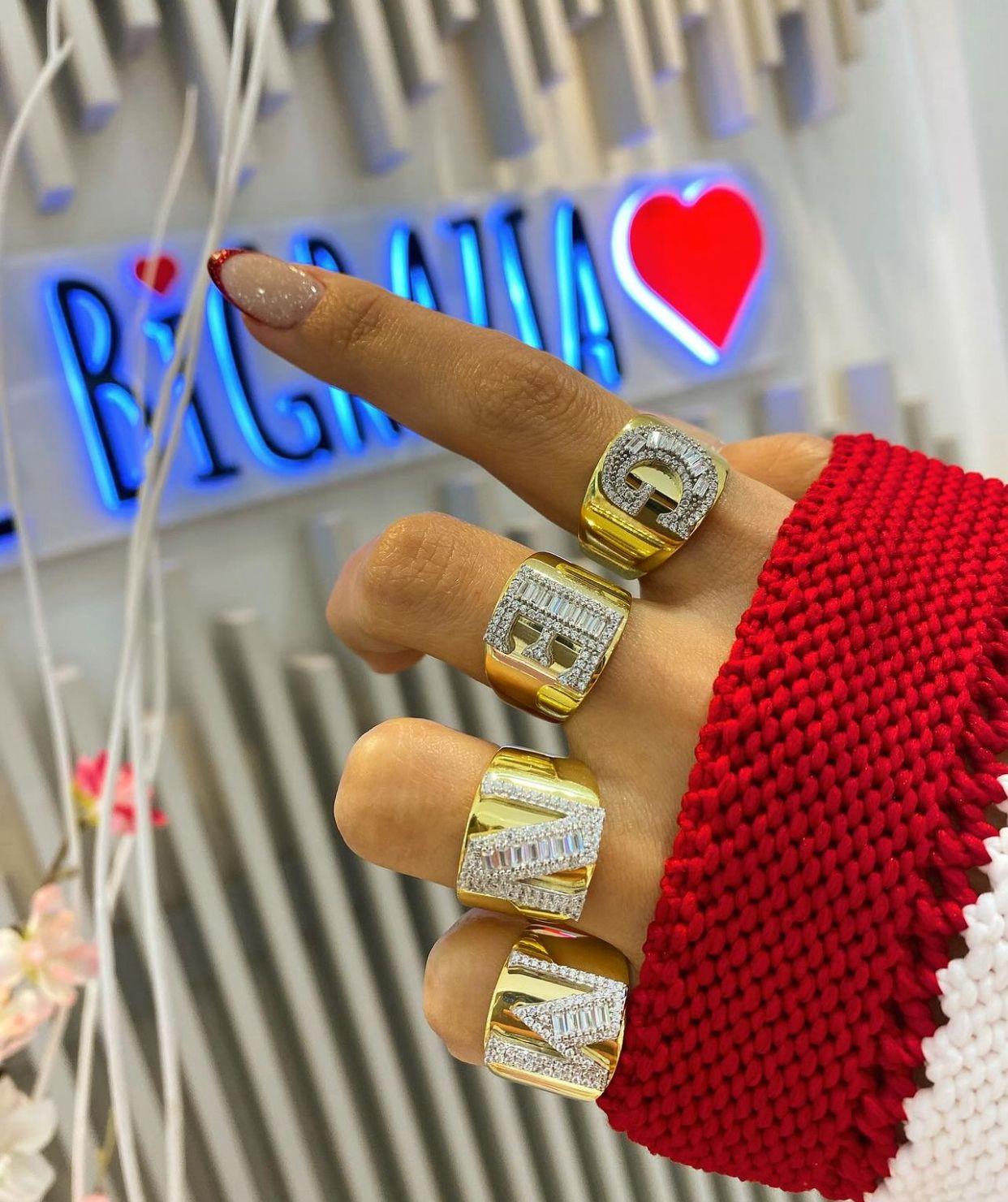 Baguette Harf Yüzük