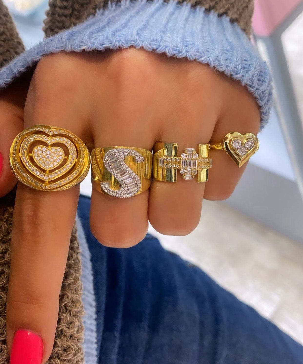 Baguette Harf Yüzük