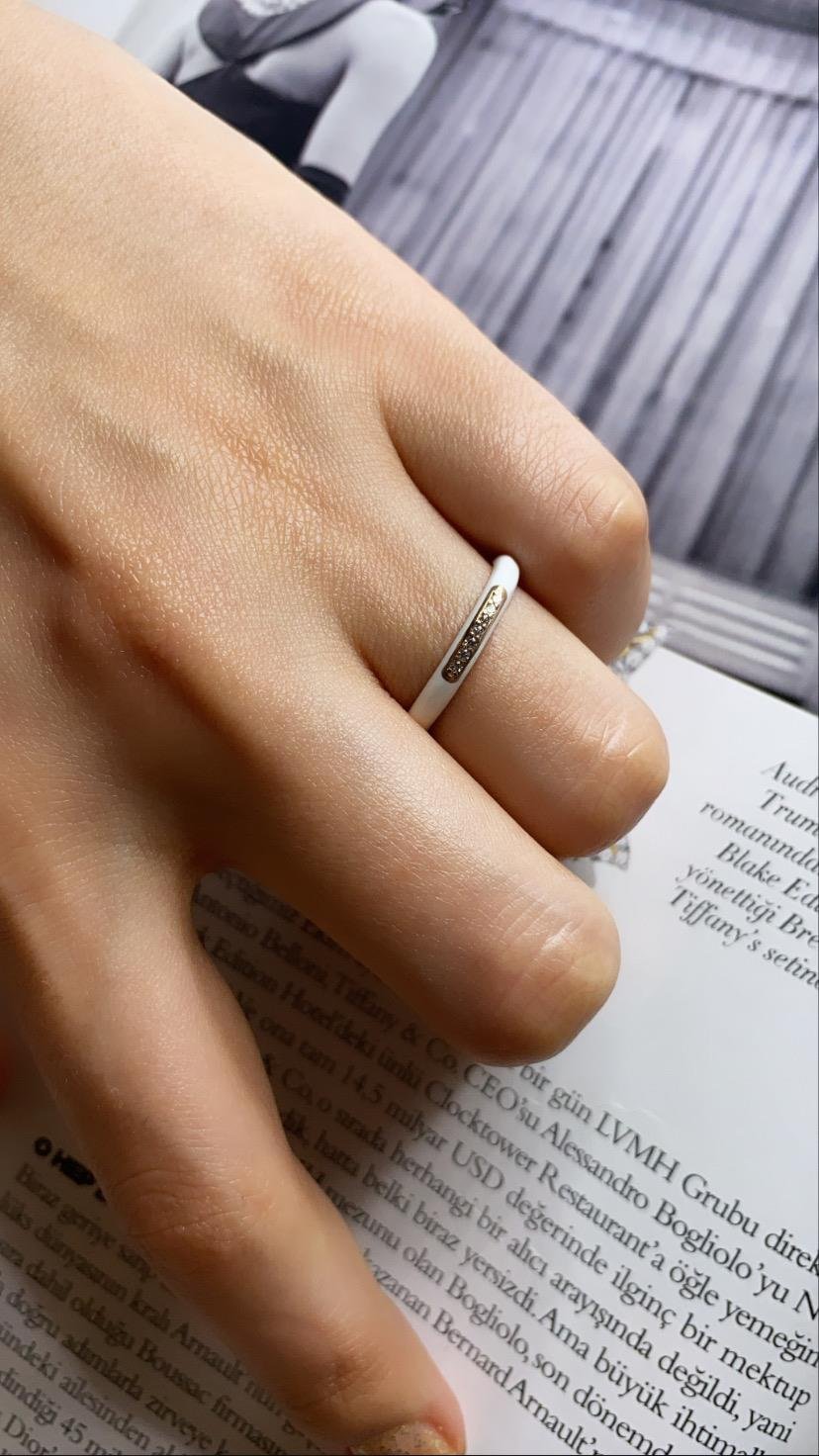 Beyaz Mineli Tamtur Yüzük