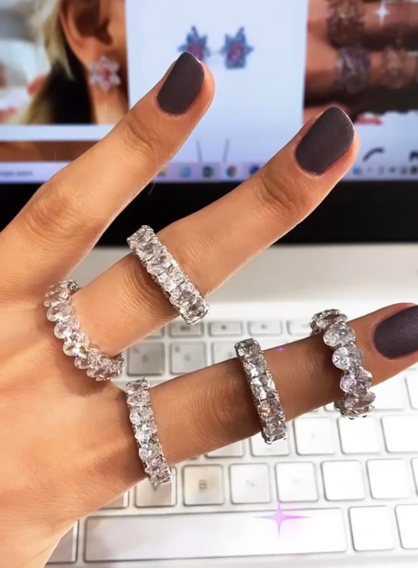 Damla Oval Tamtur Yüzük