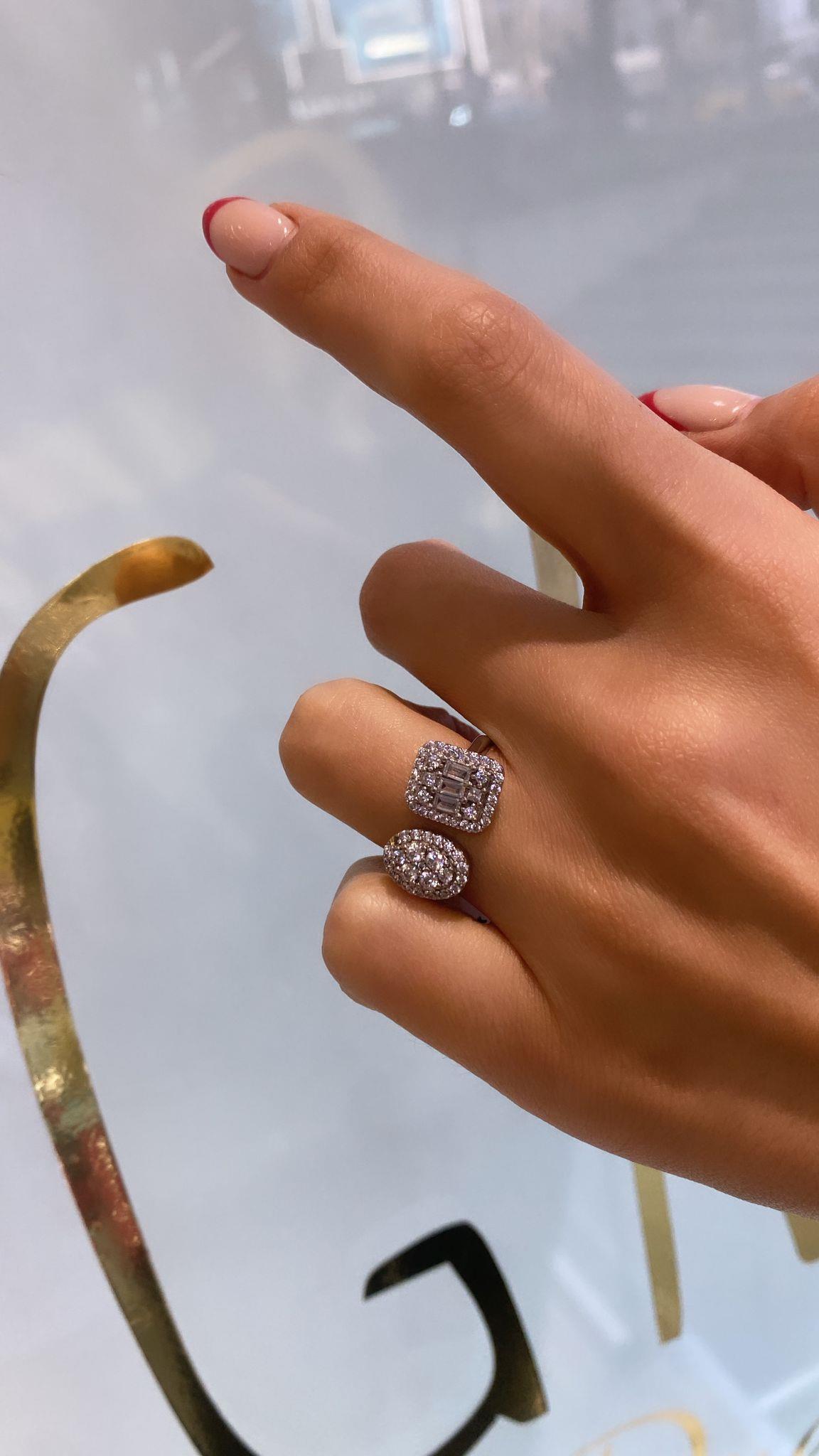 İthal Açık Ovy Quare Yüzük