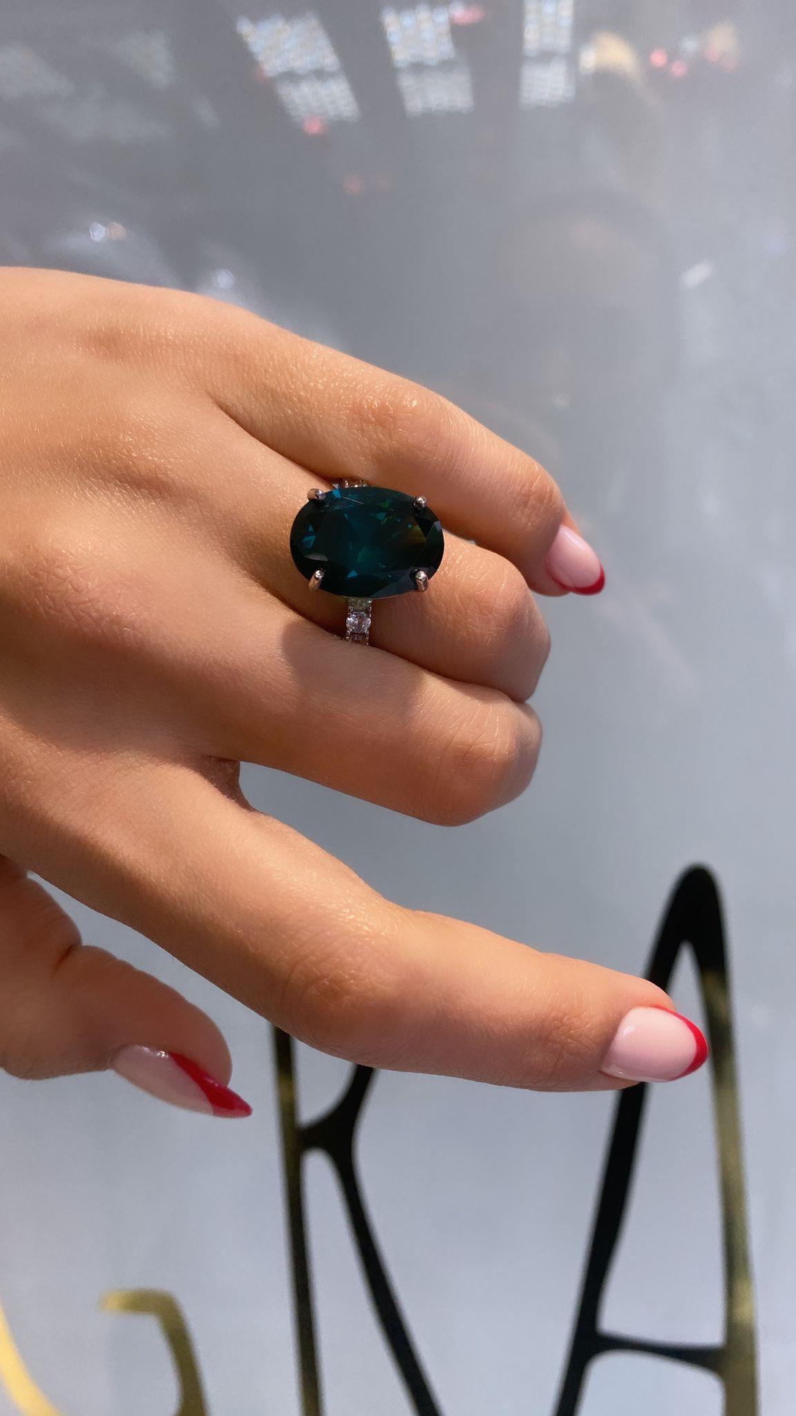 İthal Alexi Green Ovy Yüzük