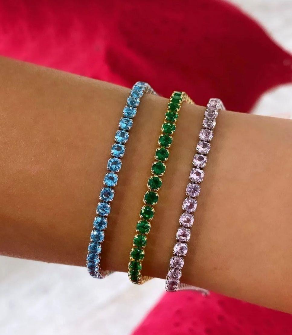İthal Bijoux Renkli Su Yolu Bileklik