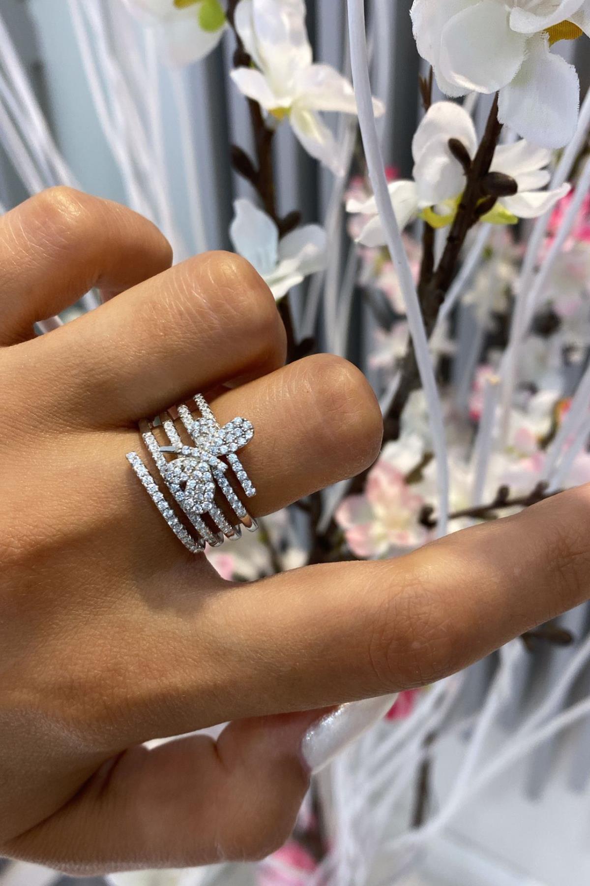 İthal Butterfly Sarmal Yüzük