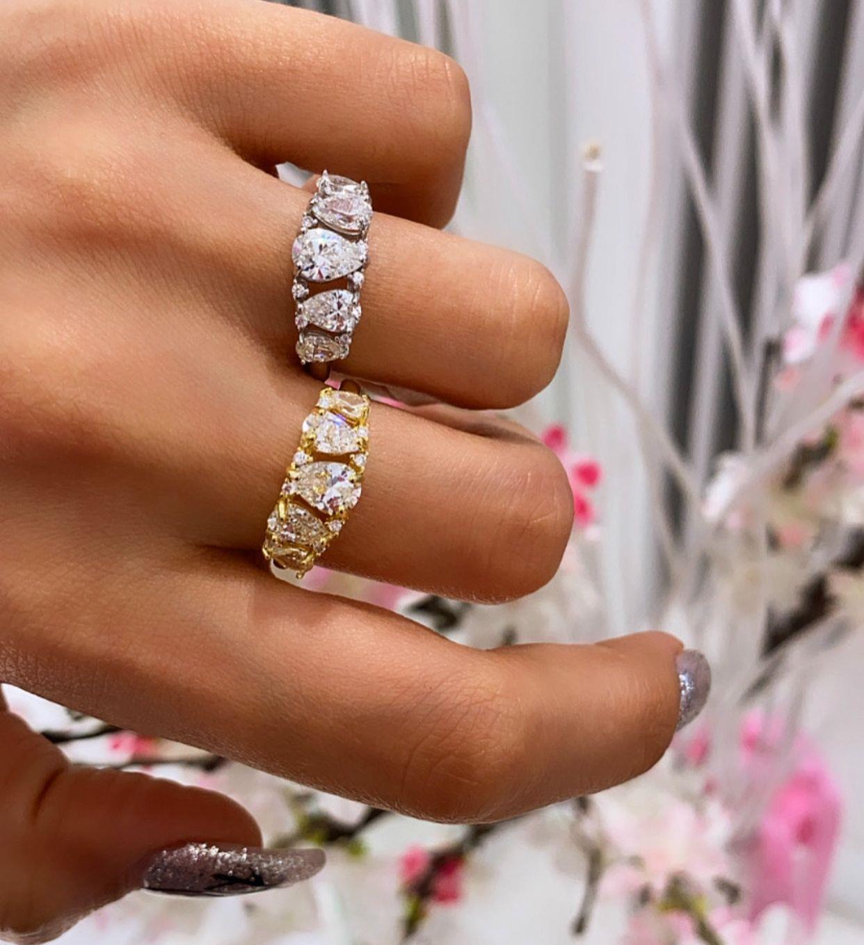 İthal Effective Shiny Five Drop Yüzük