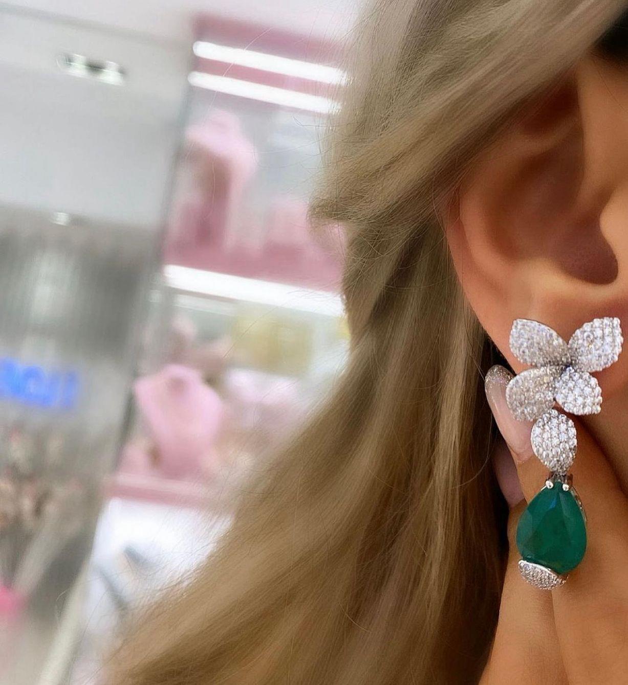 İthal Greny Flories Küpe