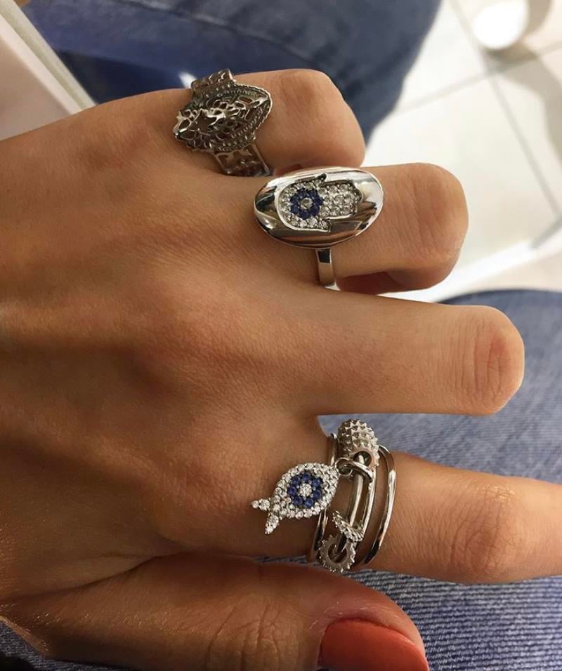 İthal Hamsa Yüzük