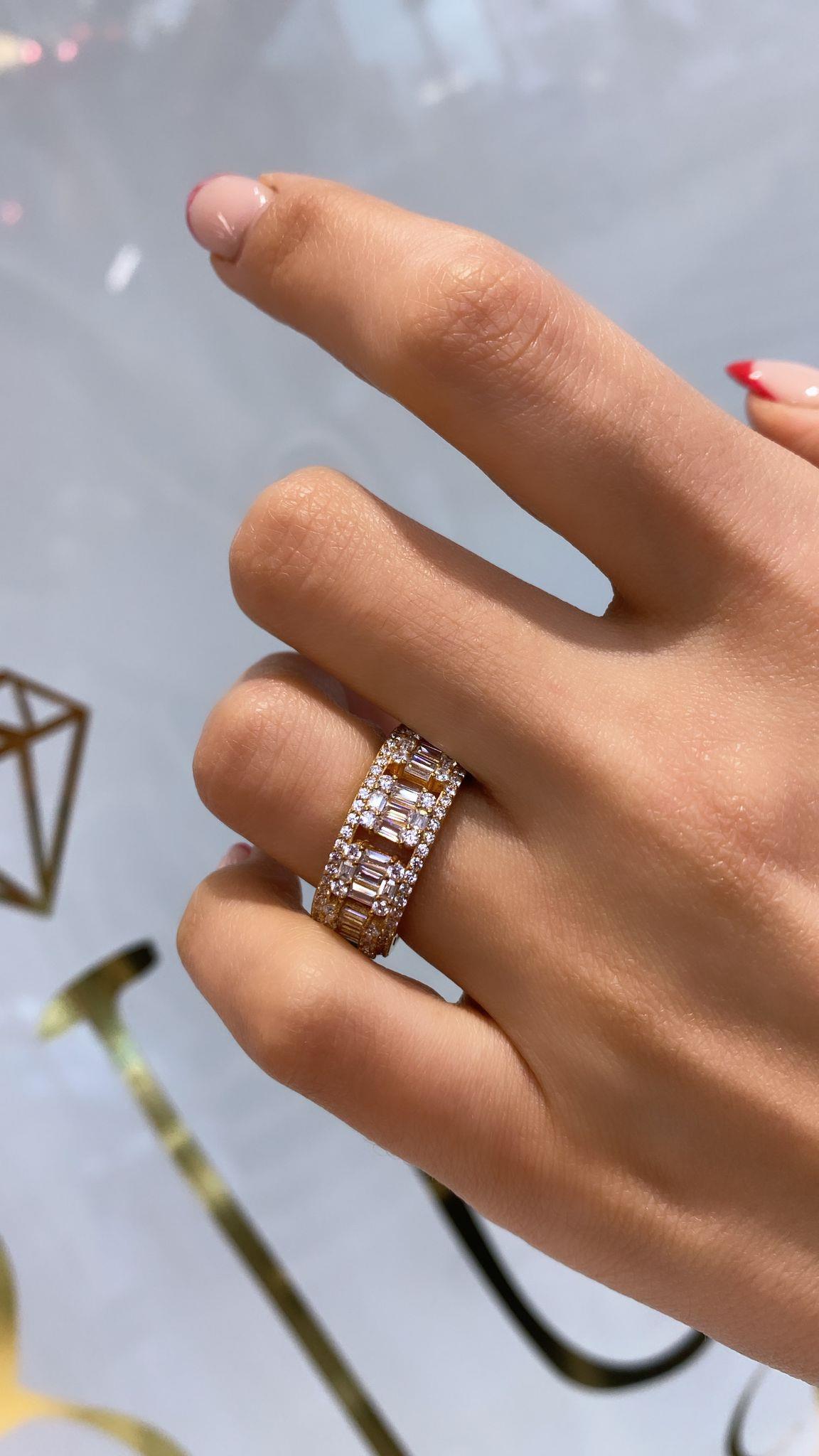 İthal Kesik Bacchetta Tamtur Yüzük