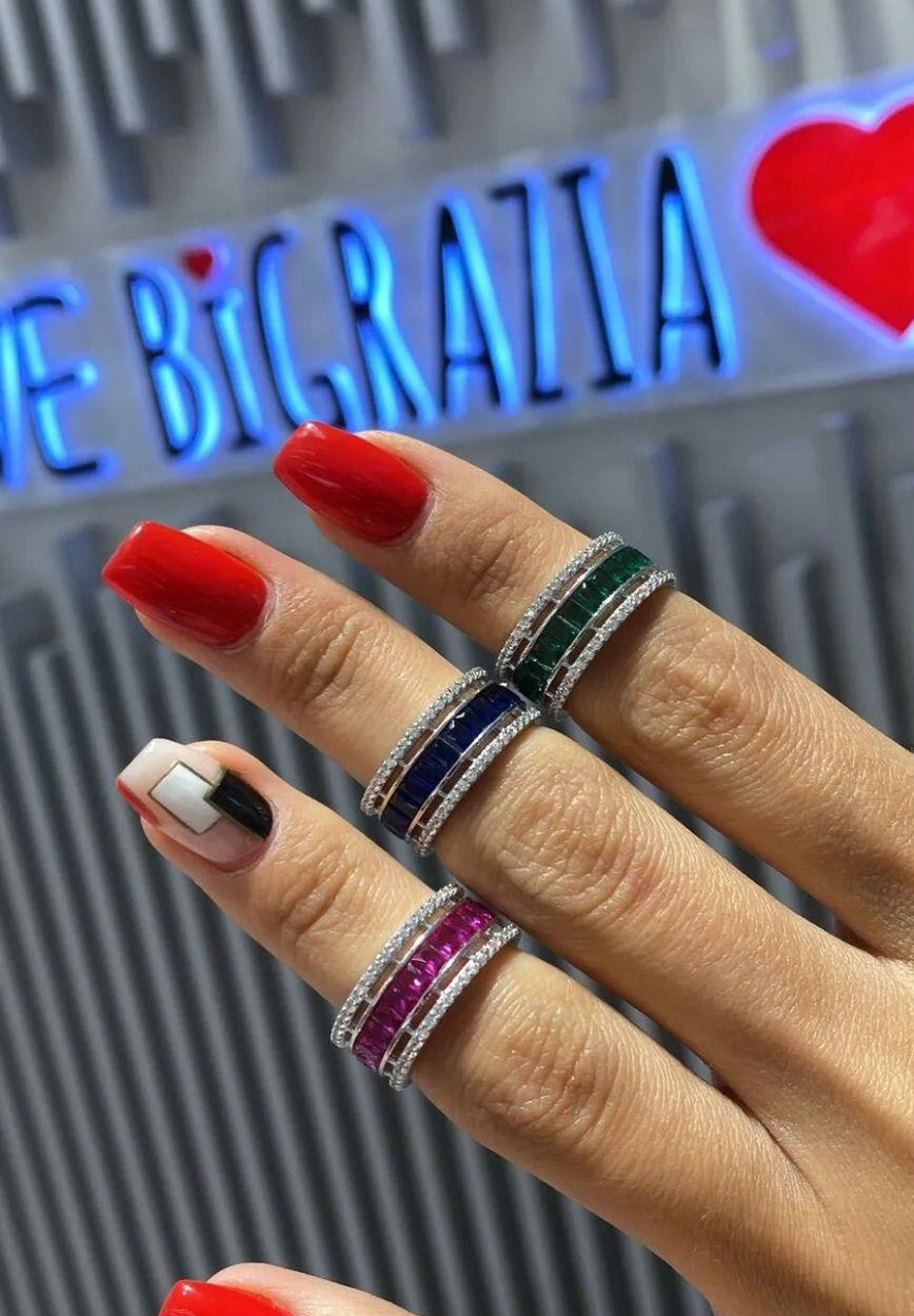 İthal Lacivert Baget Tamtur Yüzük