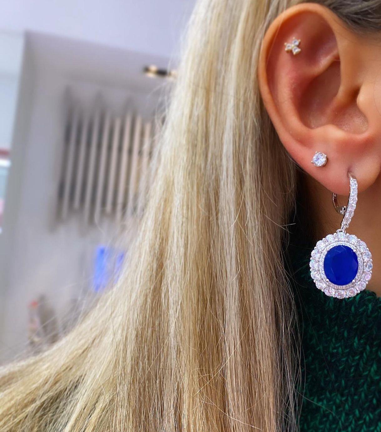 İthal Navy Classico Küpe