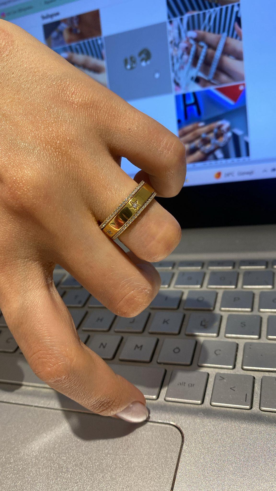 İthal Star Plaka Tamtur Yüzük