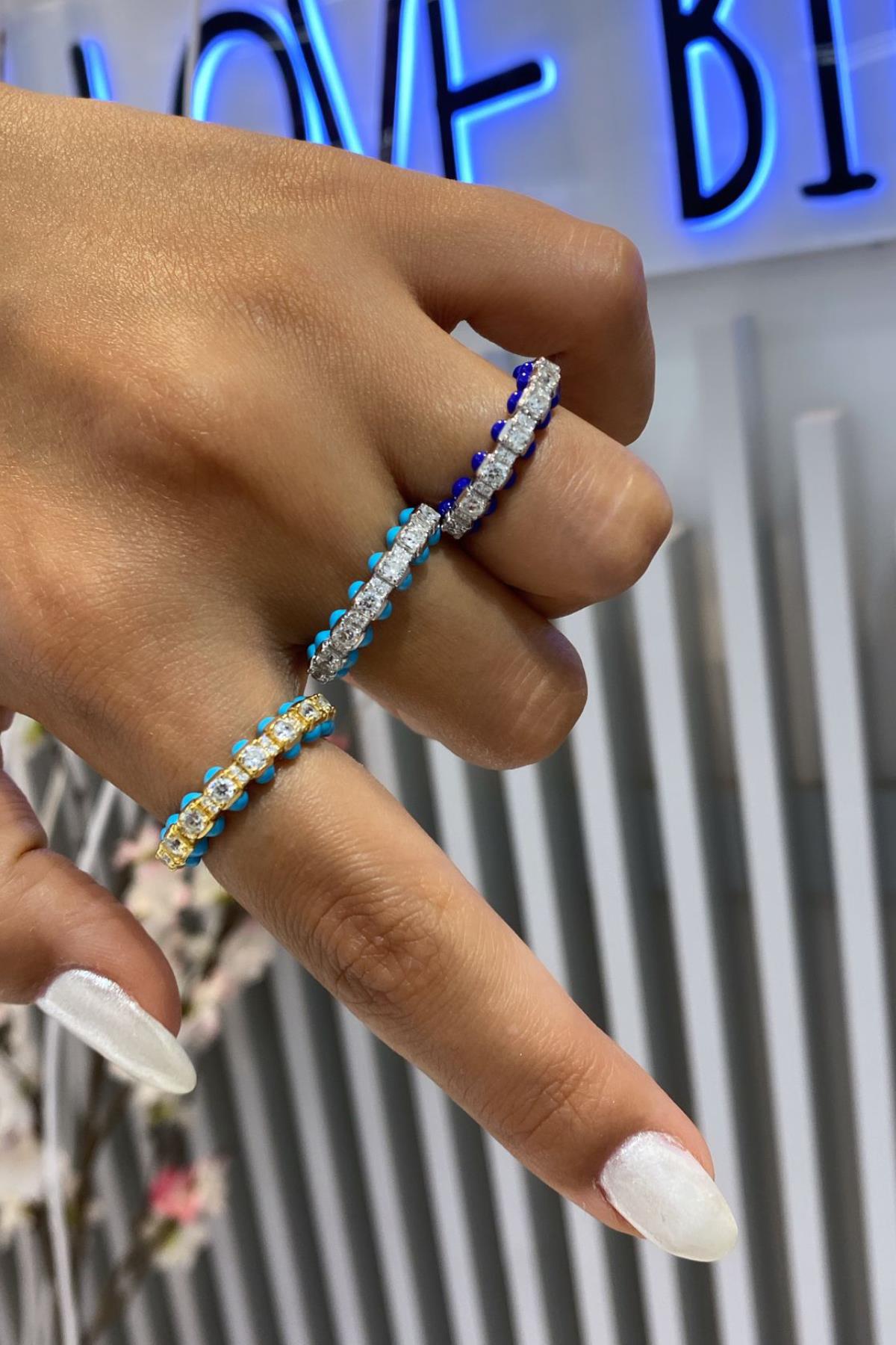 İthal Taşlı Davie Yüzük